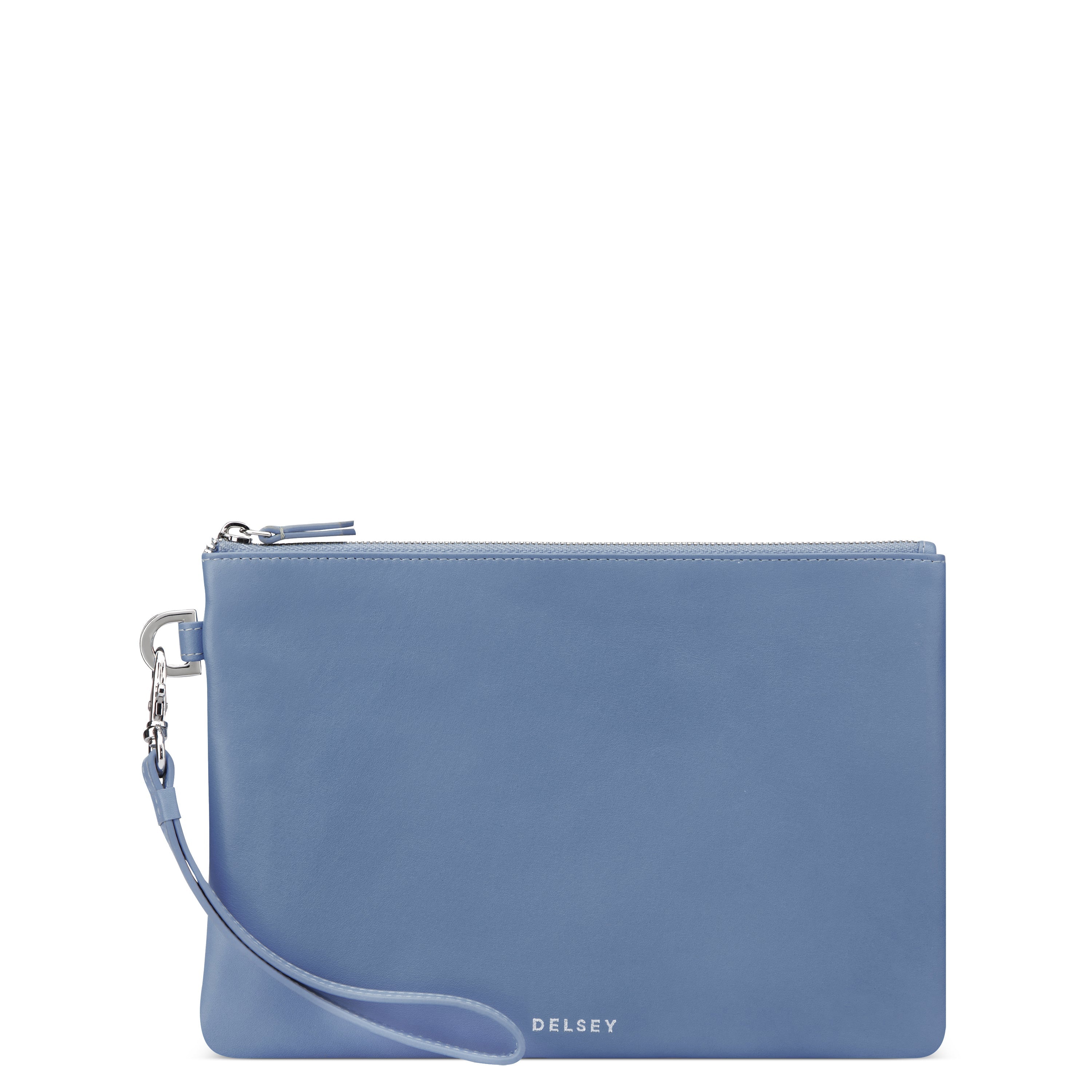 delsey-le-cuir-lisse-pochette-hellblau-leder-mini-tasche image 4