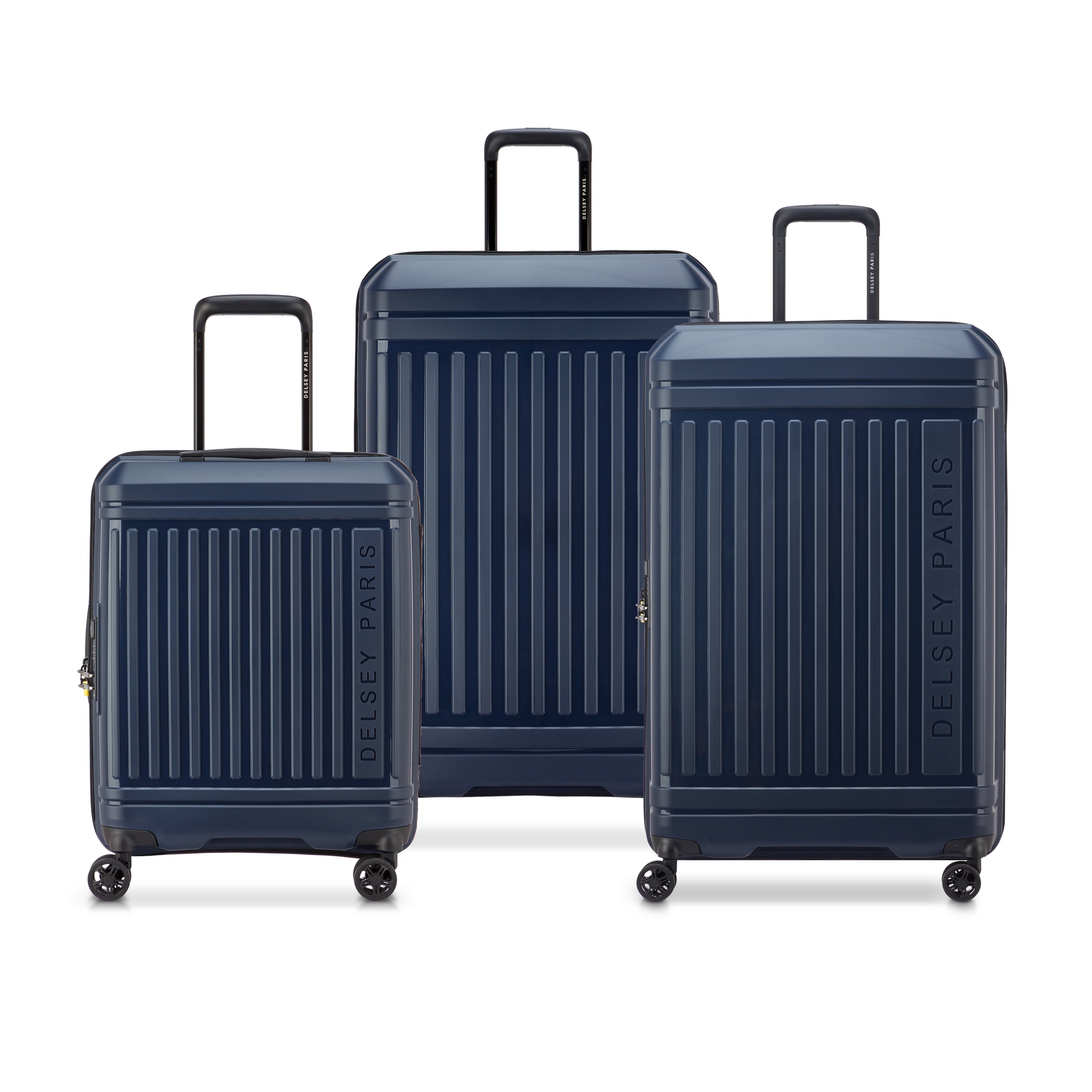 delsey-paris-lutece-se-kofferset-3-teilig-navy-hartschale image 1