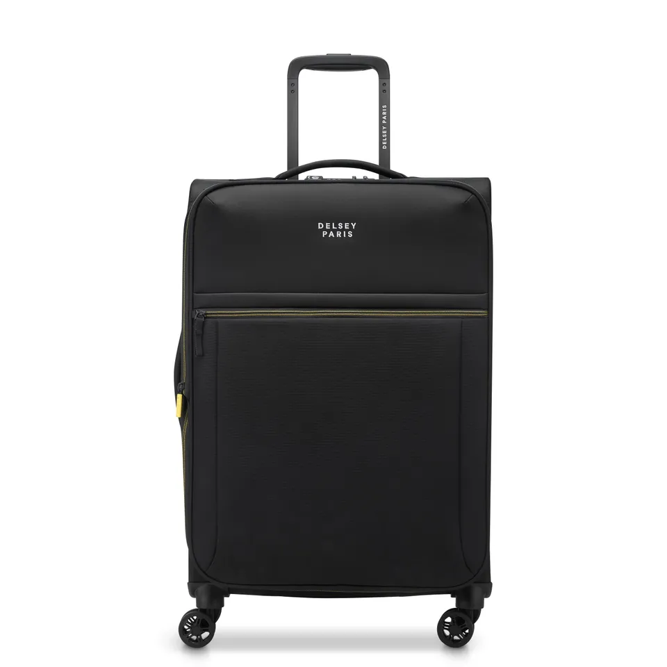 delsey-brochant-3-67-cm-reisekoffer-deep-black-erweiterbar image 1