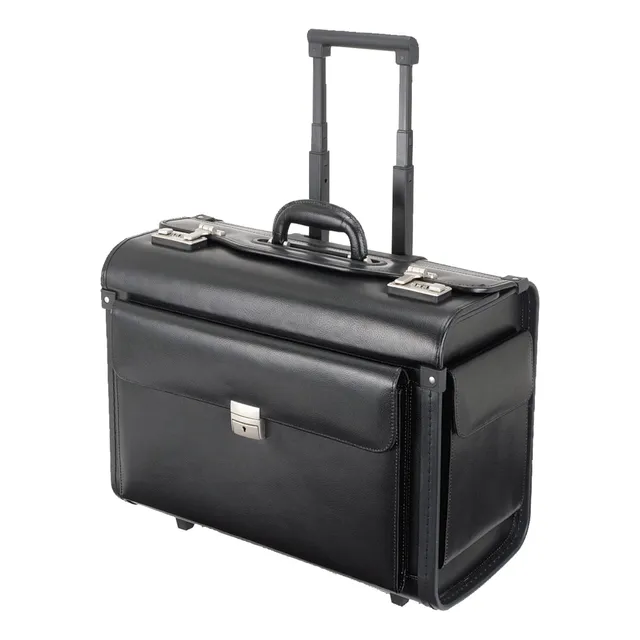 alassio-silvana-pilotenkoffer-leder-schwarz-17-zoll image 1
