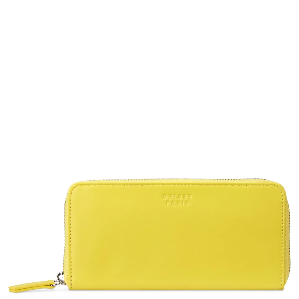 delsey-le-cuir-lisse-geldb-rse-gelb-leder image 1