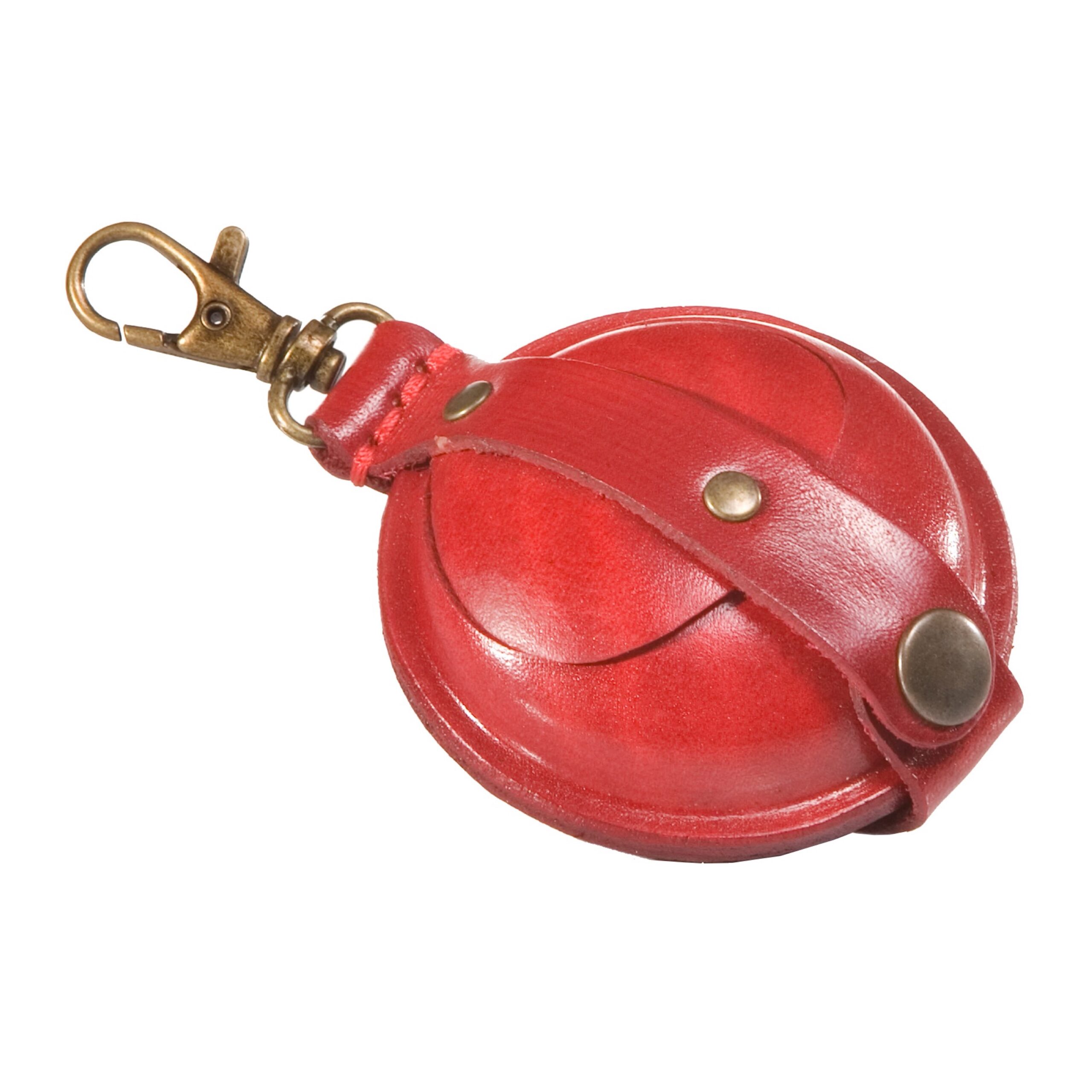 mika-schl-sselanh-nger-klein-rot-leder-mit-m-nzfach image 2