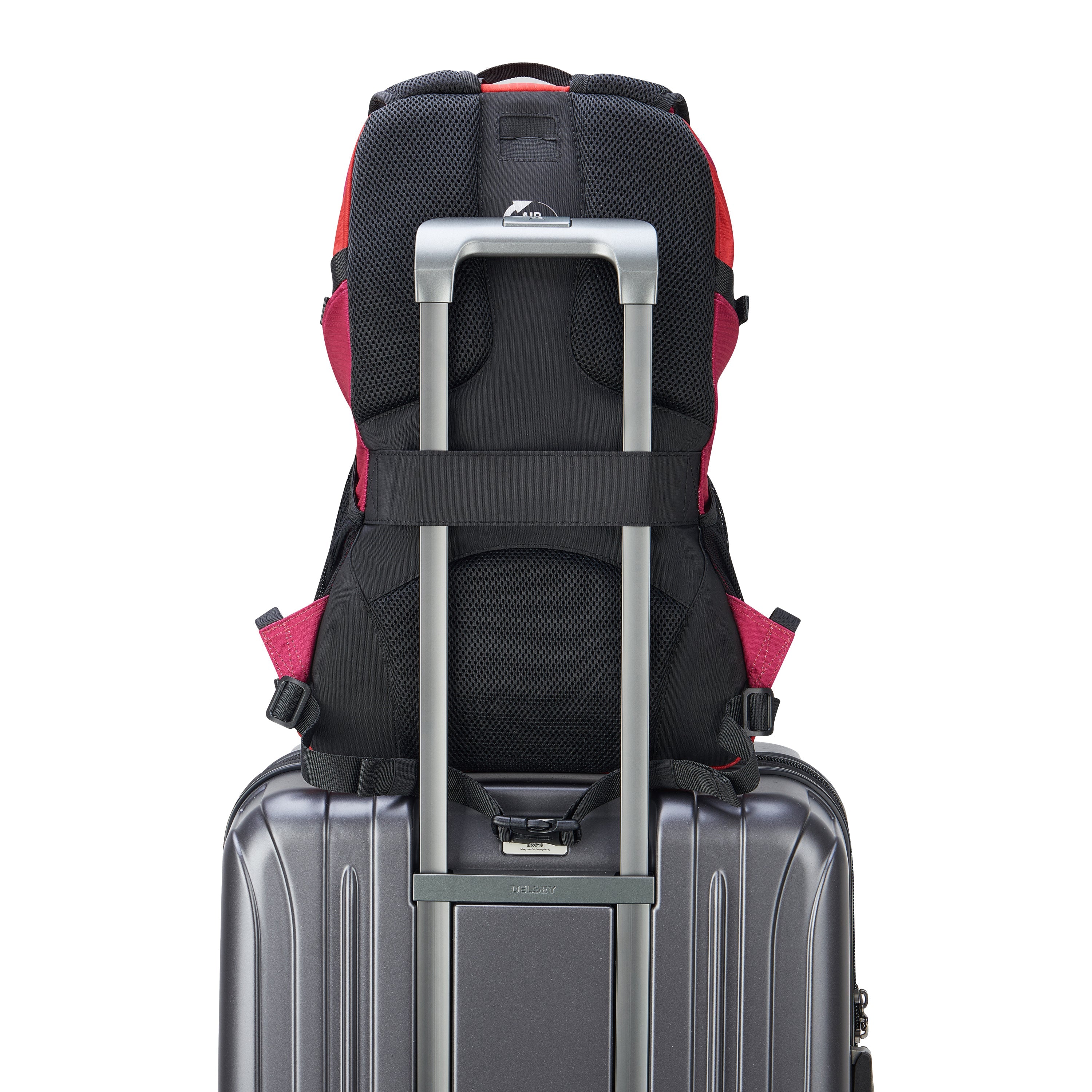 delsey-nomade-rucksack-29l-peony-rosa-laptop image 8