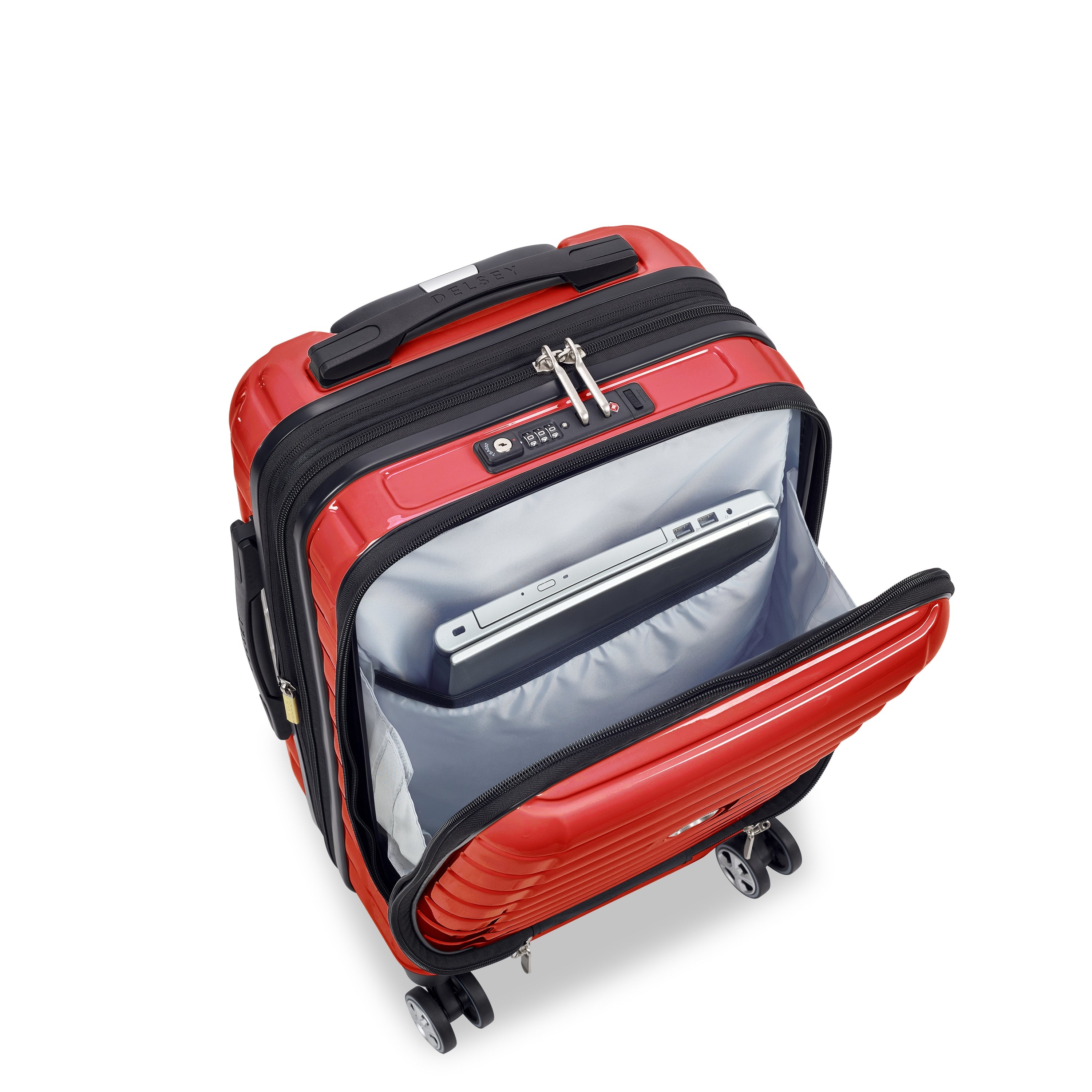 delsey-brochant-shadow-5-0-koffer-55-cm-rot-erweiterbar image 8