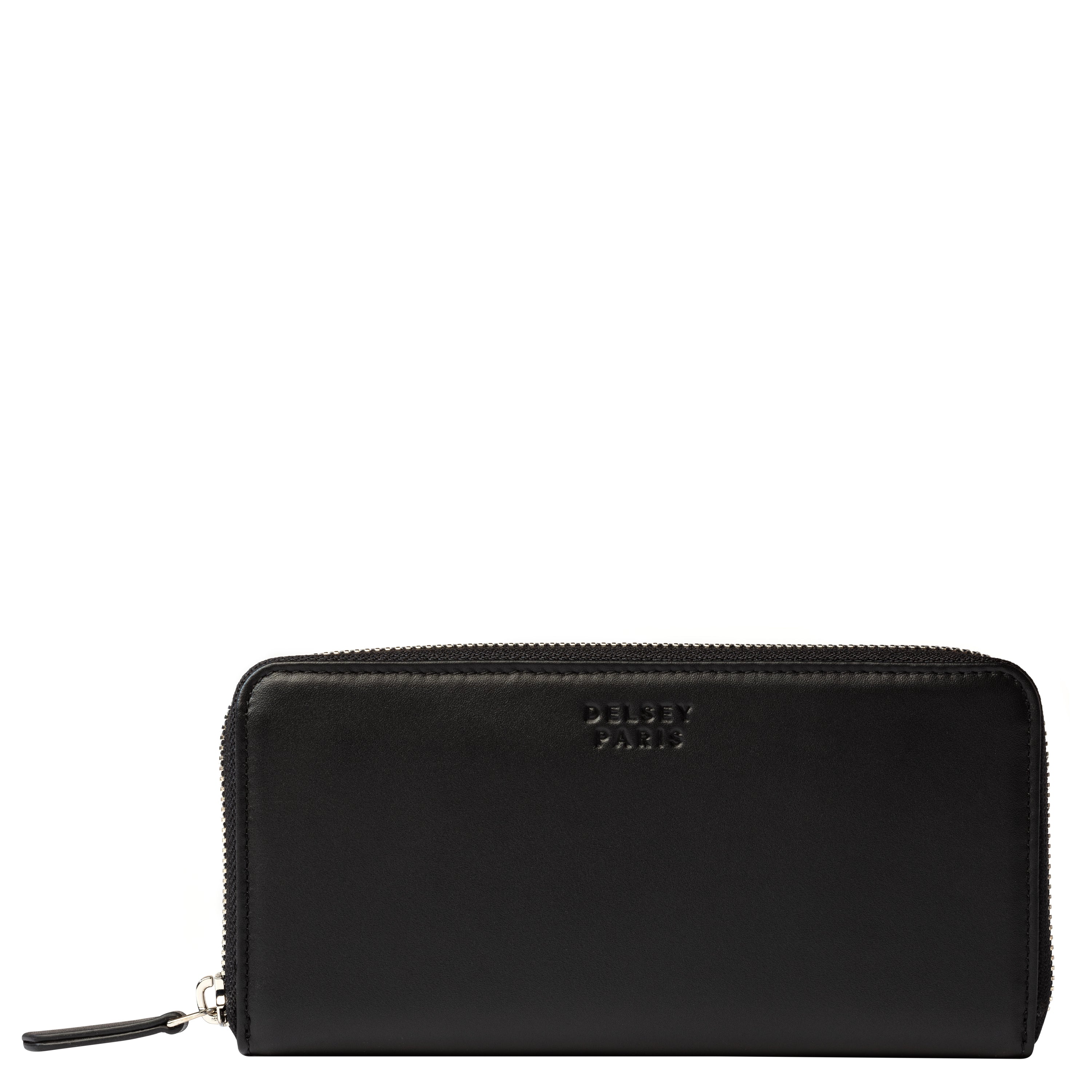 delsey-le-cuir-lisse-geldb-rse-schwarz-leder-herren image 1