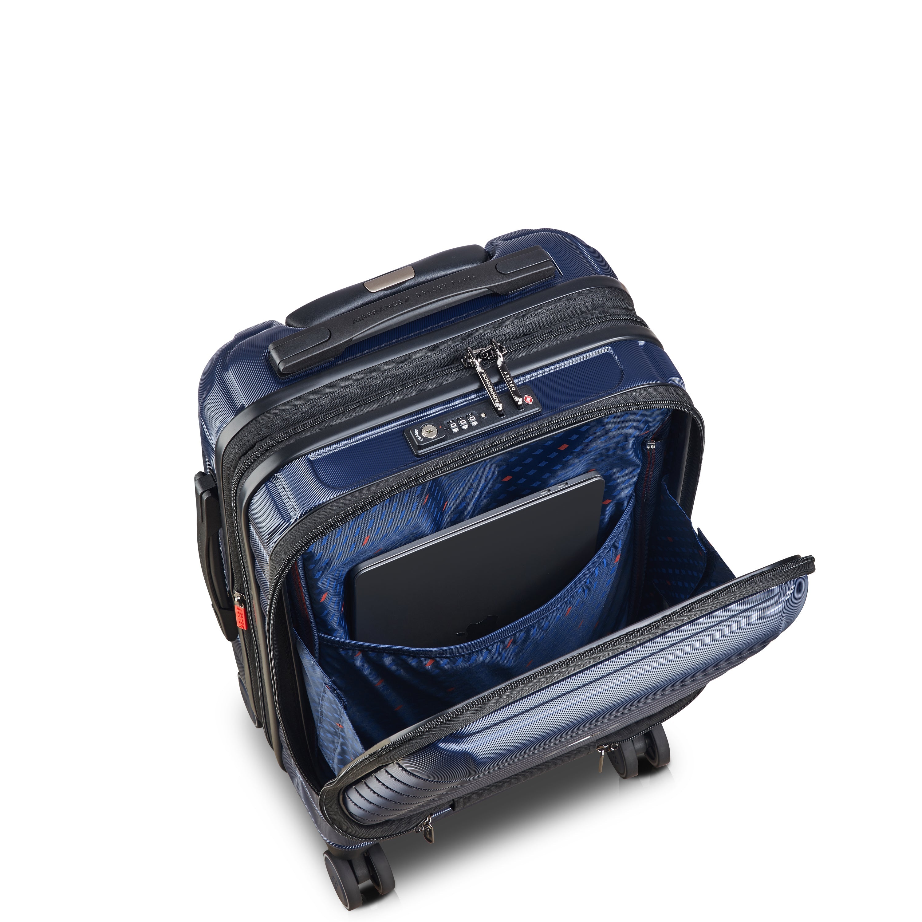 delsey-paris-elegance-kabinenkoffer-55-cm-blau-erweiterbar image 4