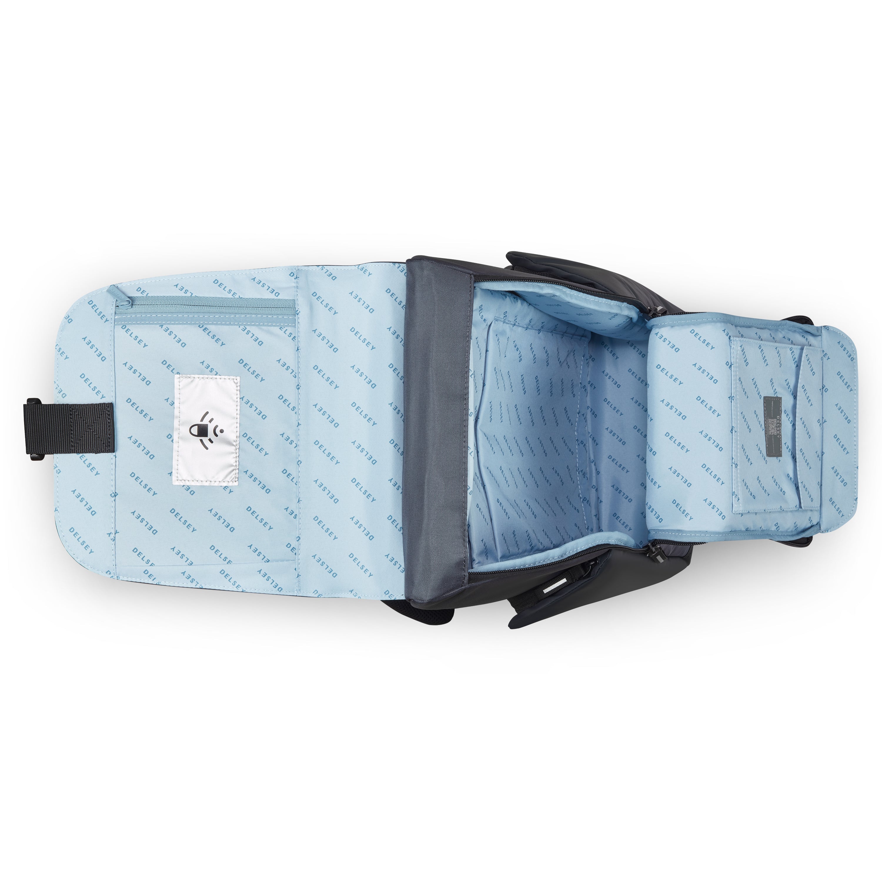 delsey-dlc-2-0-securflap-rucksack-22l-graphit-laptop-klappe image 3