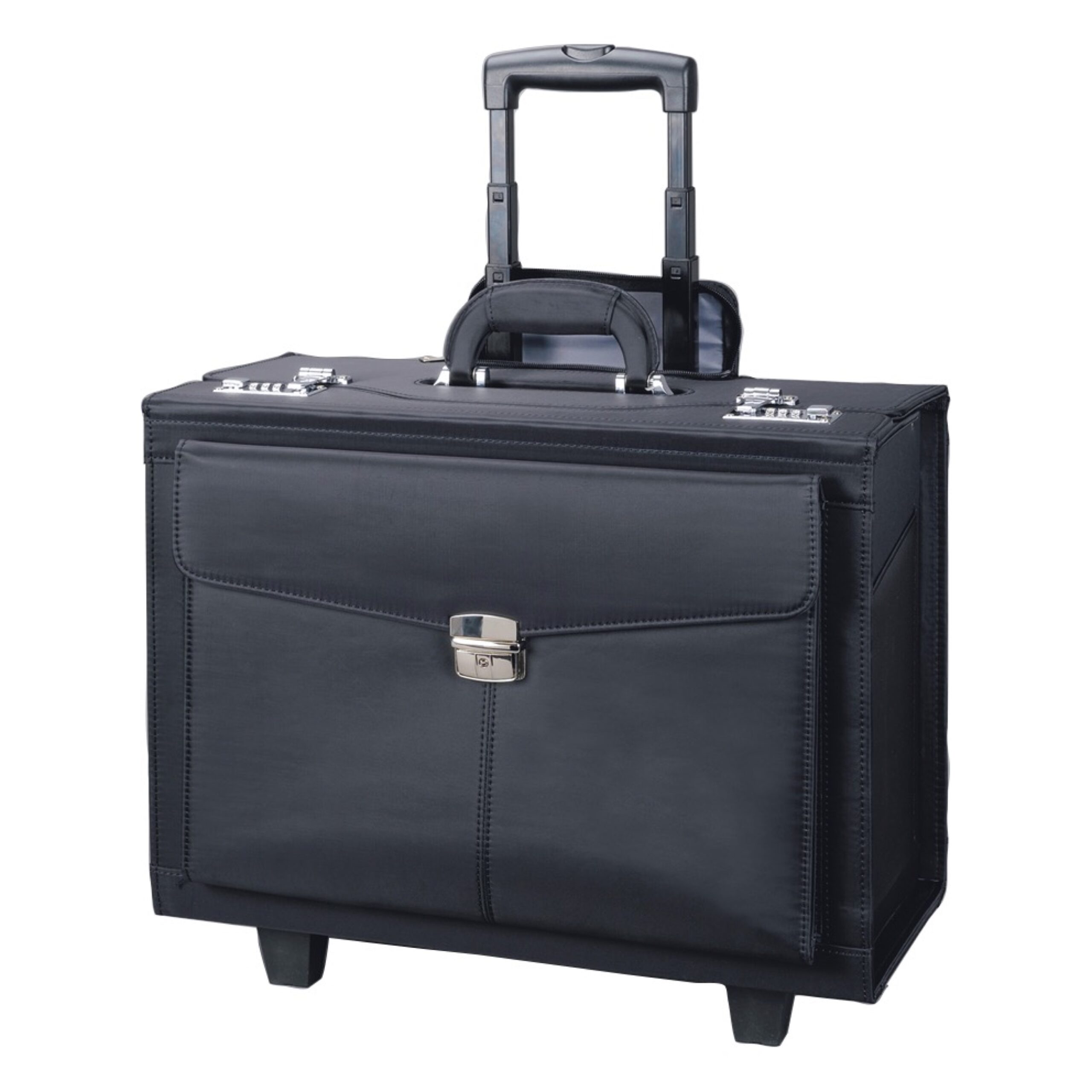 alumaxx-rocca-ii-pilotenkoffer-trolley-schwarz-17-zoll image 1