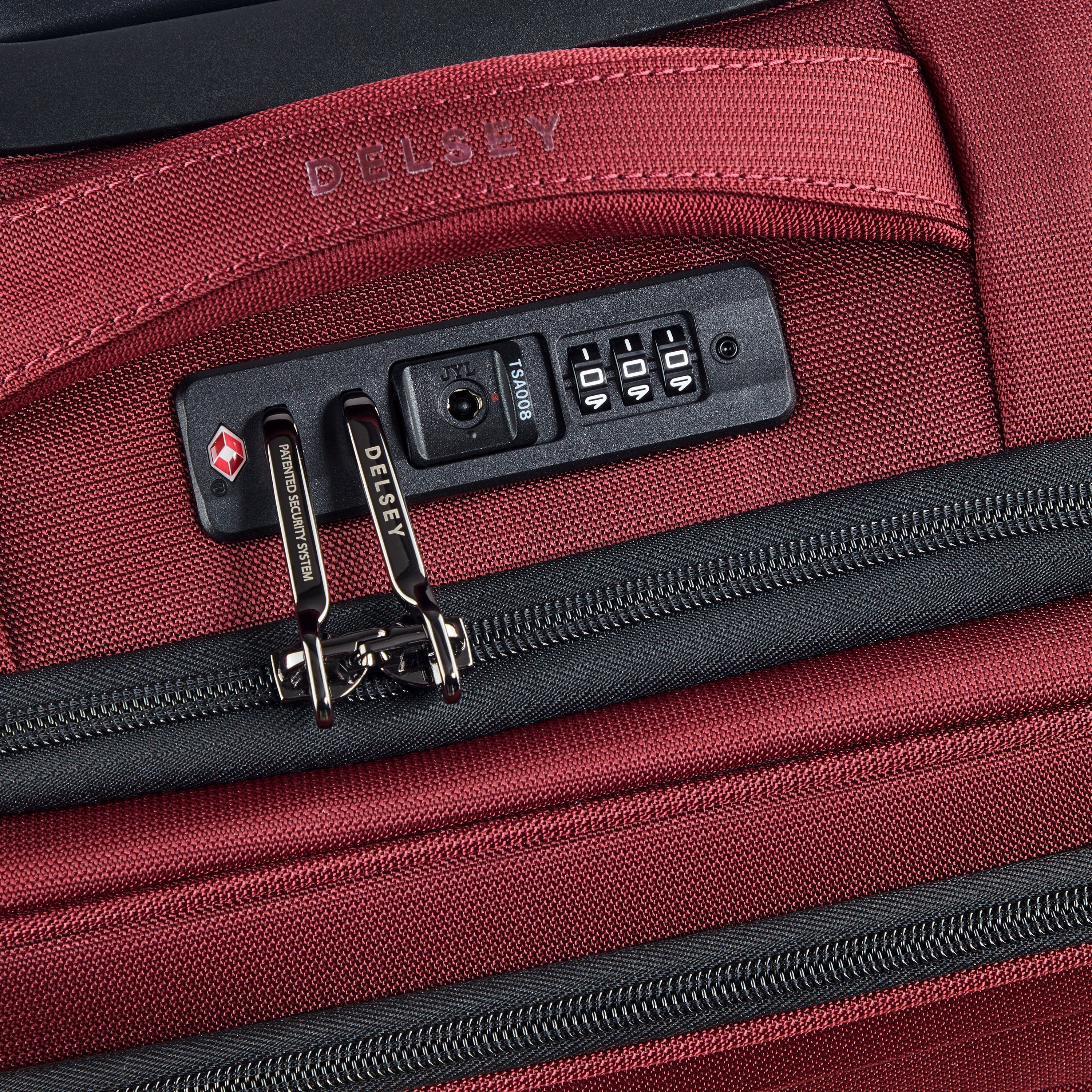 delsey-shadow-dlx-kabinenkoffer-55cm-bordeaux-erweiterbar image 4