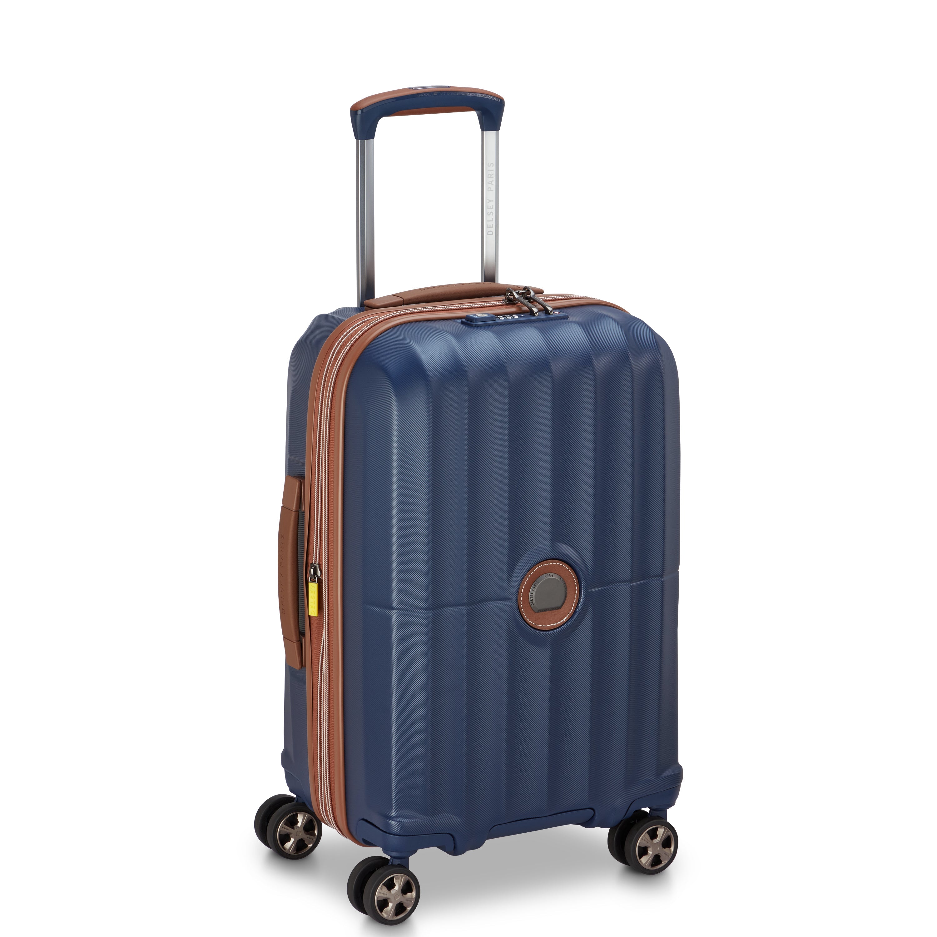 delsey-carrousel-2-kabinenkoffer-55-cm-blau-erweiterbar image 2