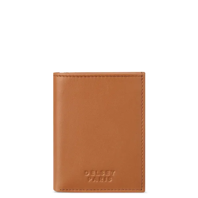 delsey-le-cuir-lisse-wallet-geldb-rse-cognac-leder image 1