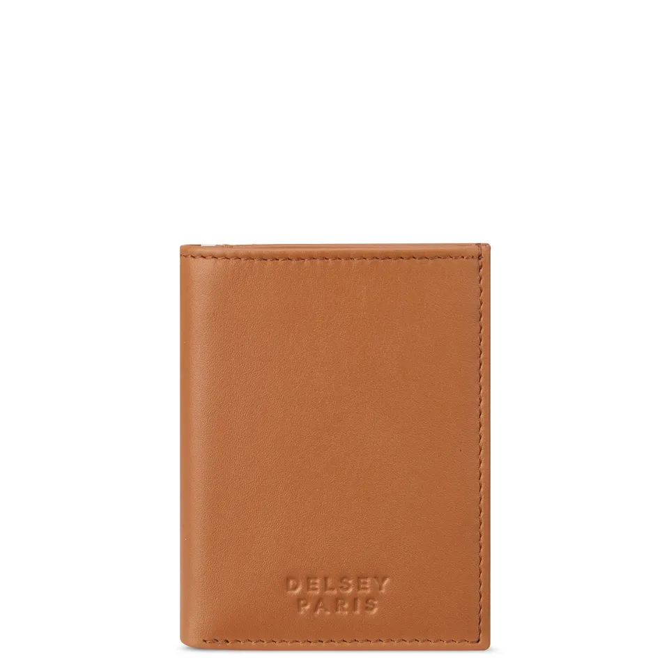 delsey-le-cuir-lisse-wallet-geldb-rse-cognac-leder image 1