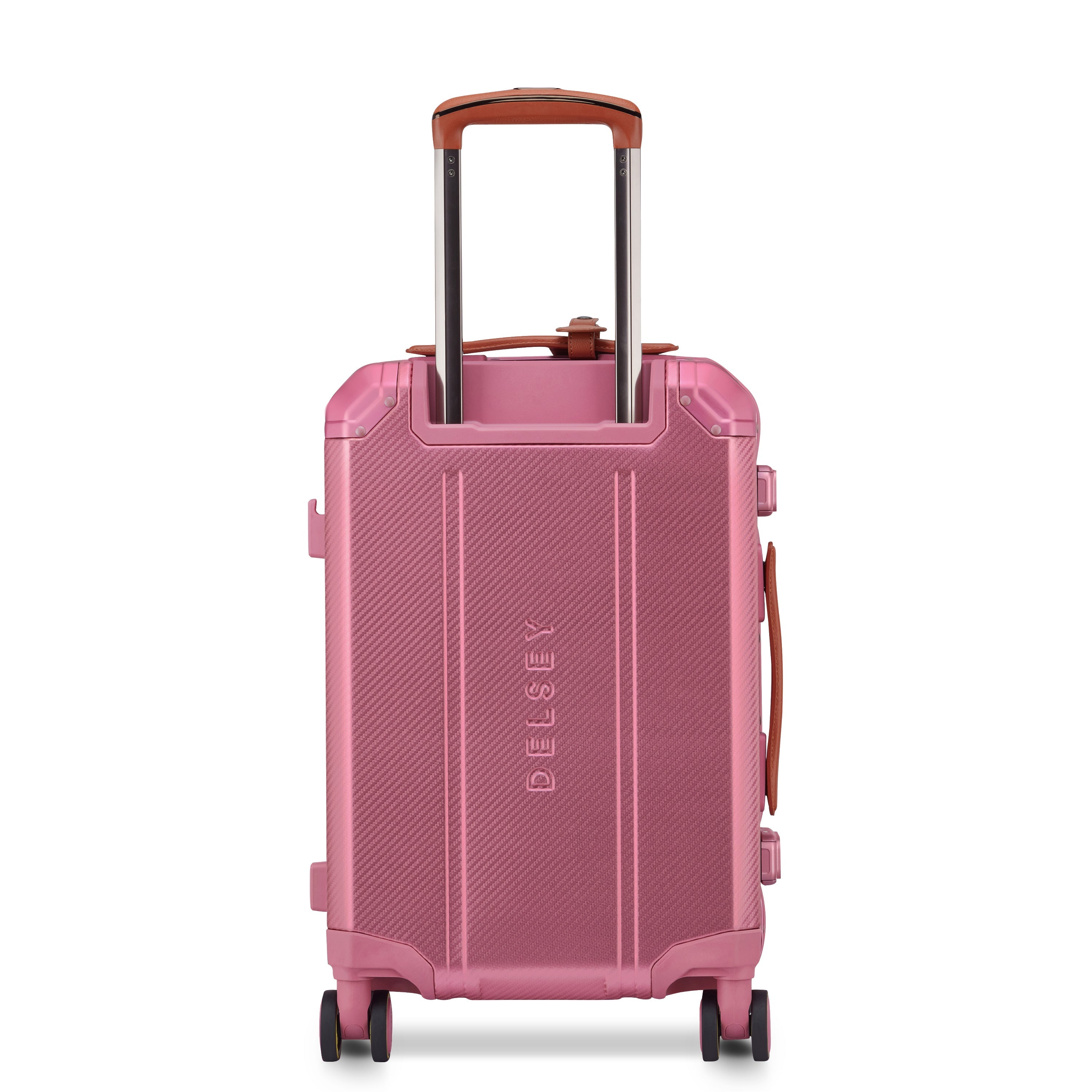 delsey-alu-r-kabinenkoffer-55cm-pink-aluminium-optik image 3