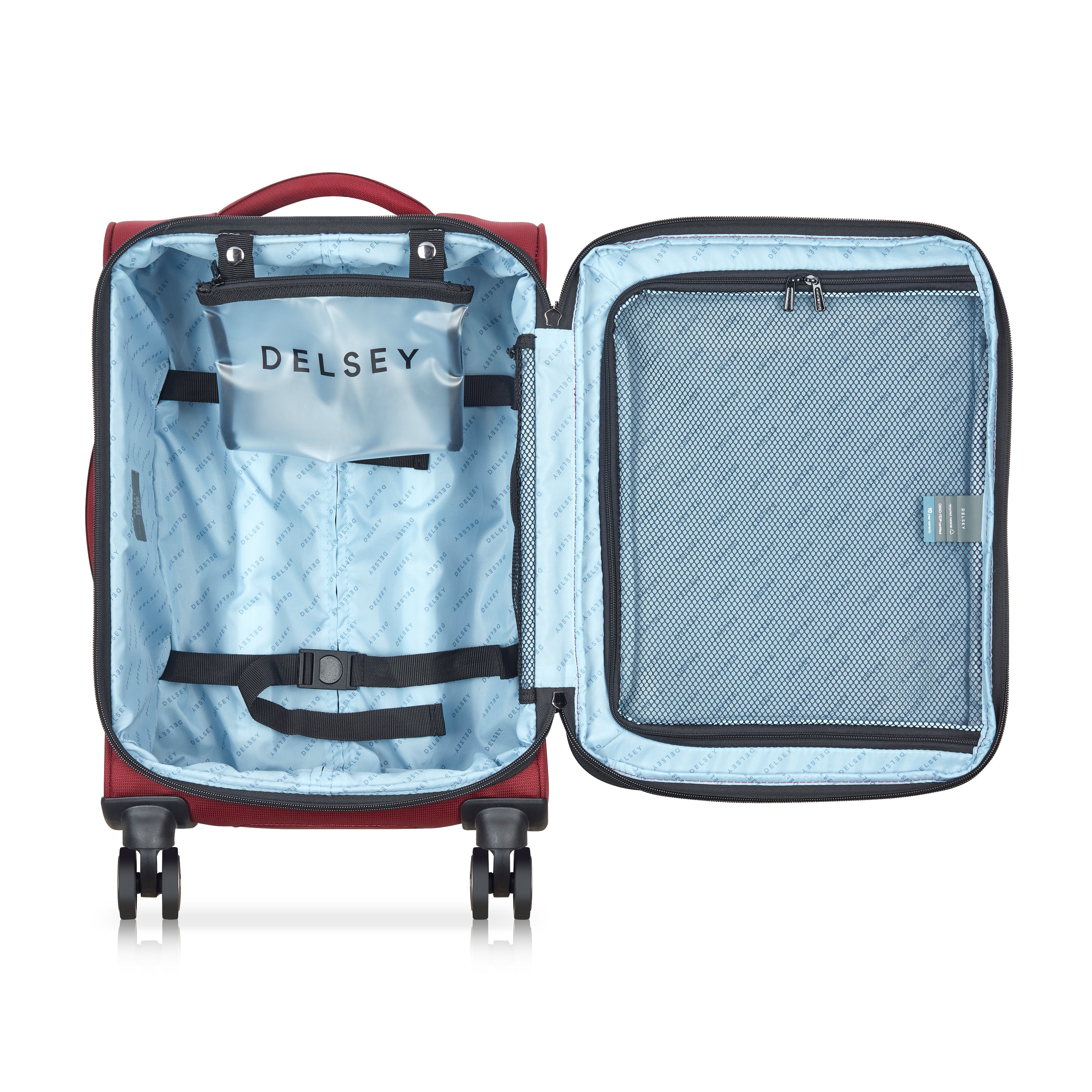 delsey-shadow-dlx-kabinenkoffer-55cm-bordeaux-erweiterbar image 5