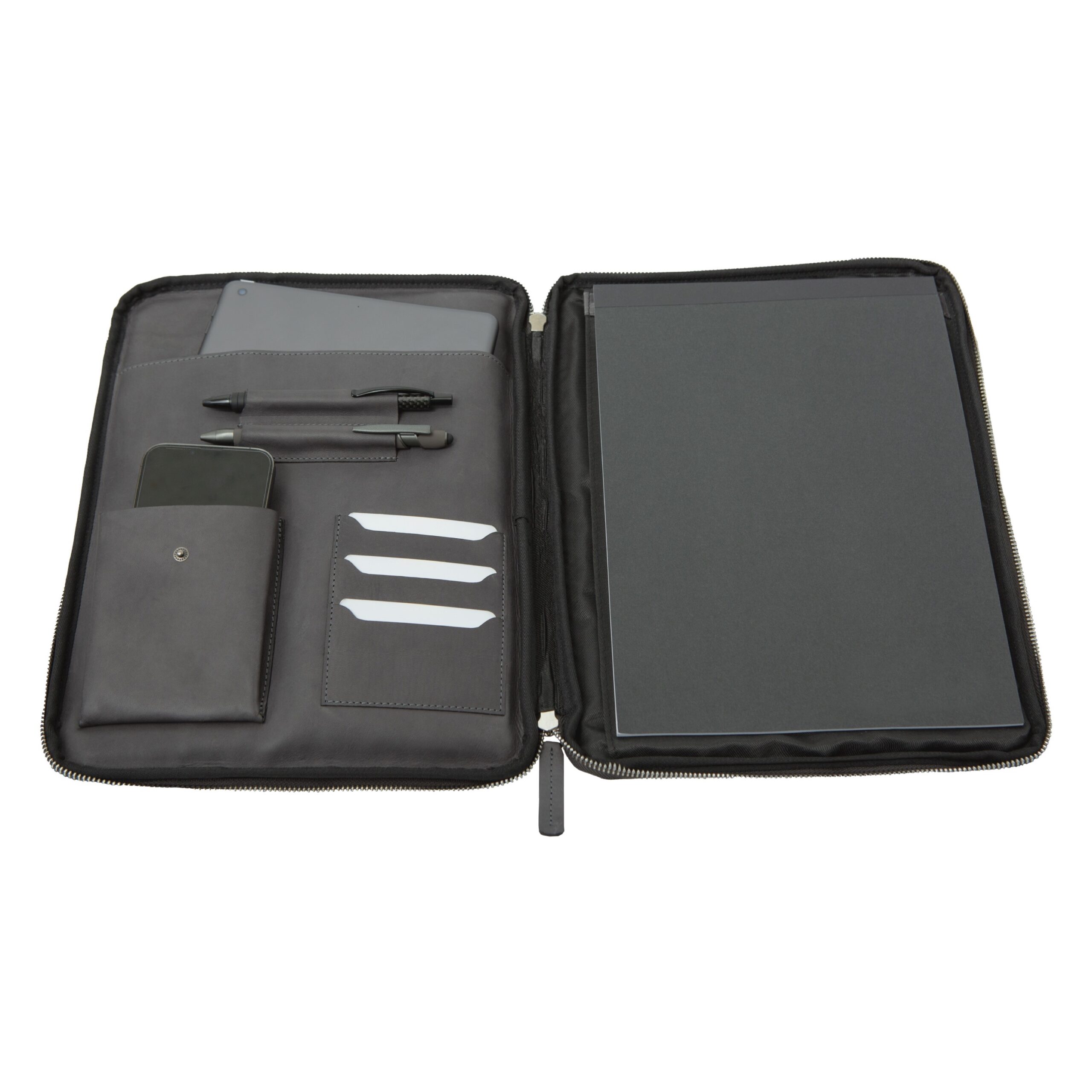alumaxx-terra-schreibmappe-a4-grau-mit-tabletfach image 3
