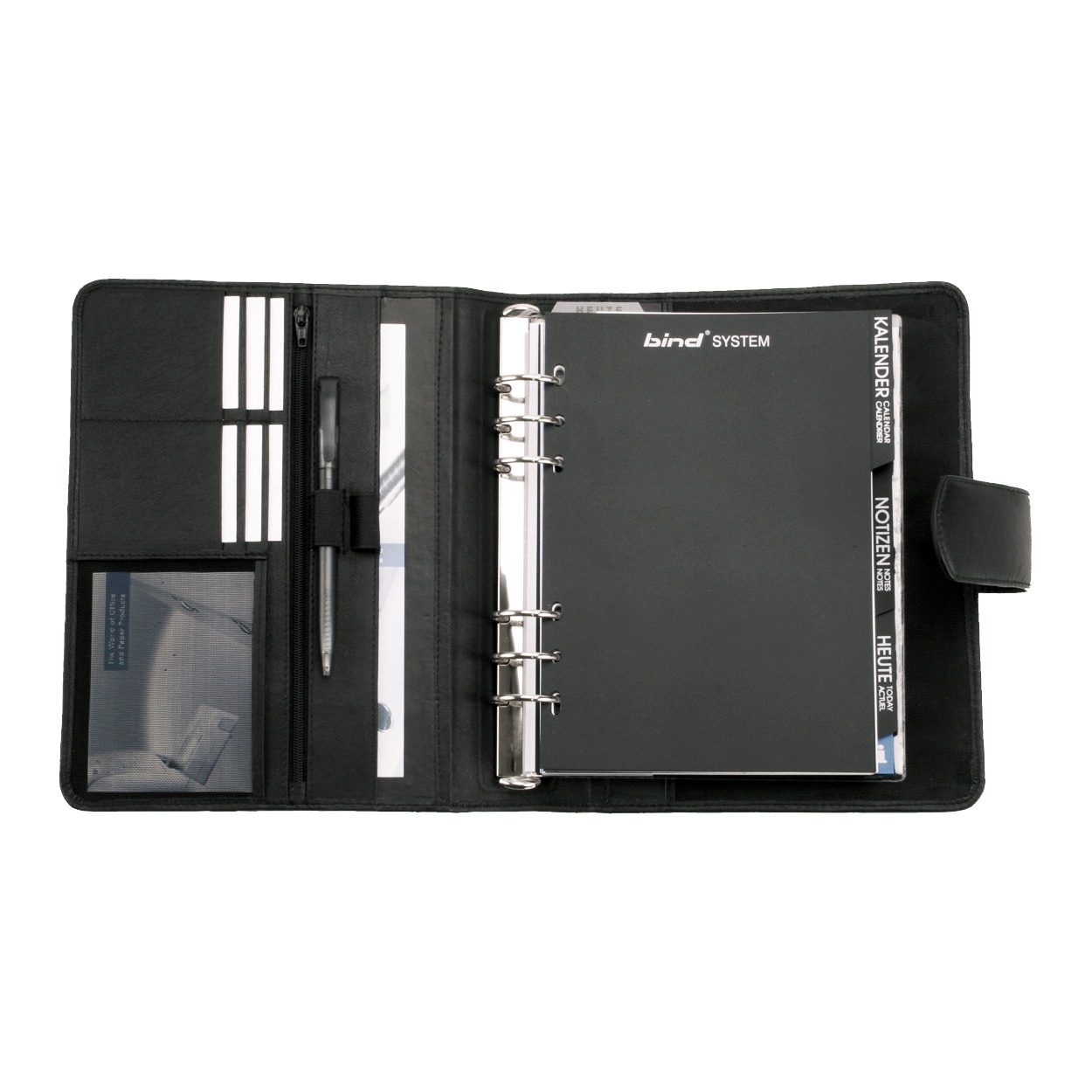 alumaxx-systemplaner-a5-terminkalender-schwarz-nappaleder image 6