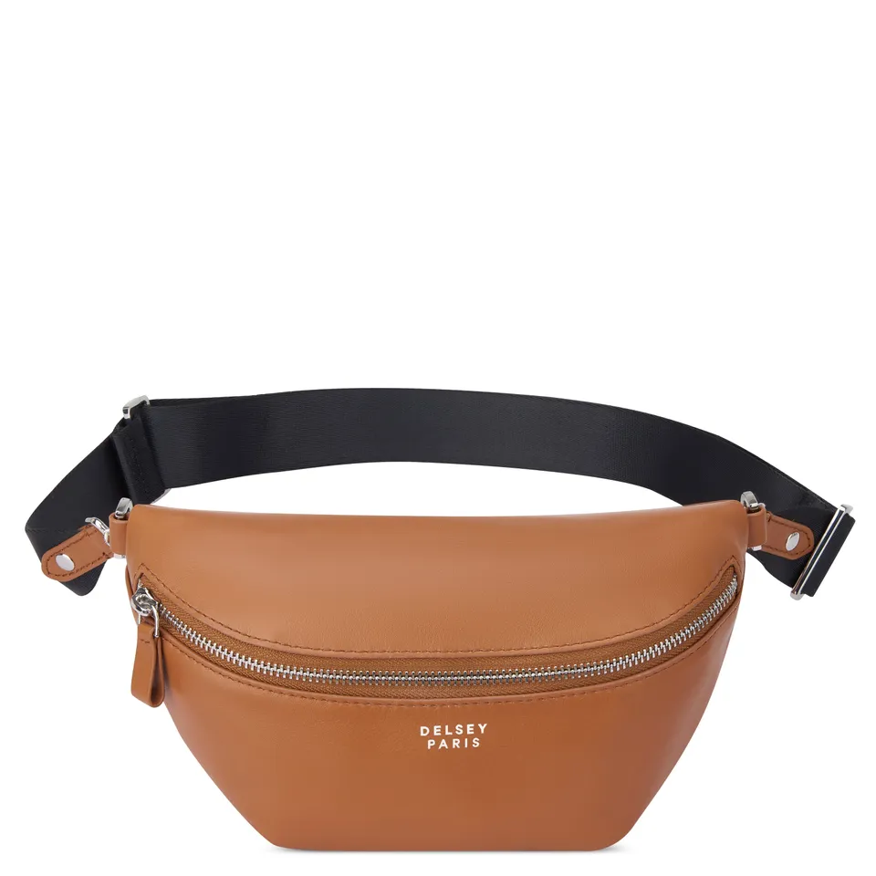 delsey-le-cuir-lisse-bauchtasche-cognac-leder image 1
