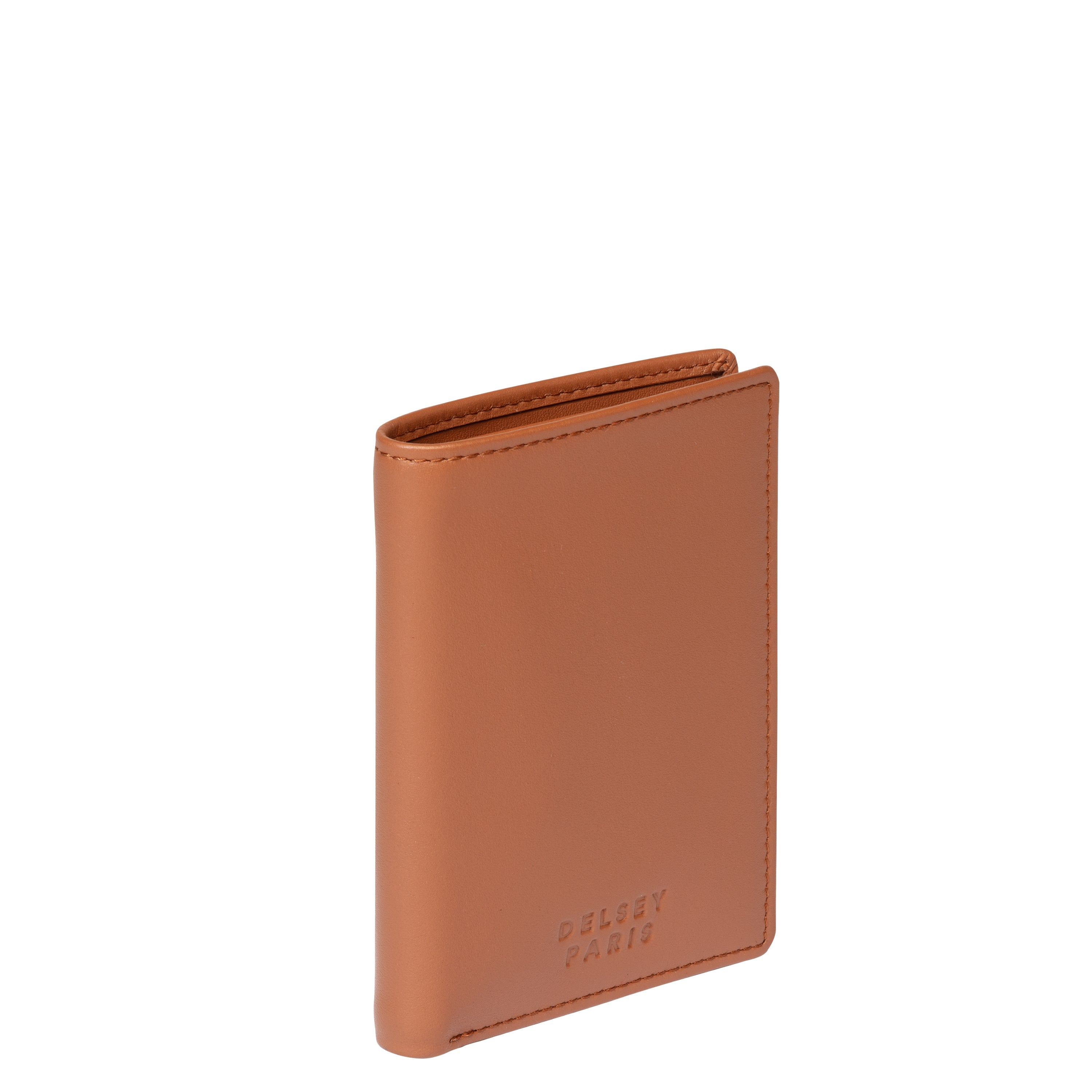 delsey-paris-le-cuir-lisse-geldb-rse-cognac-leder image 6