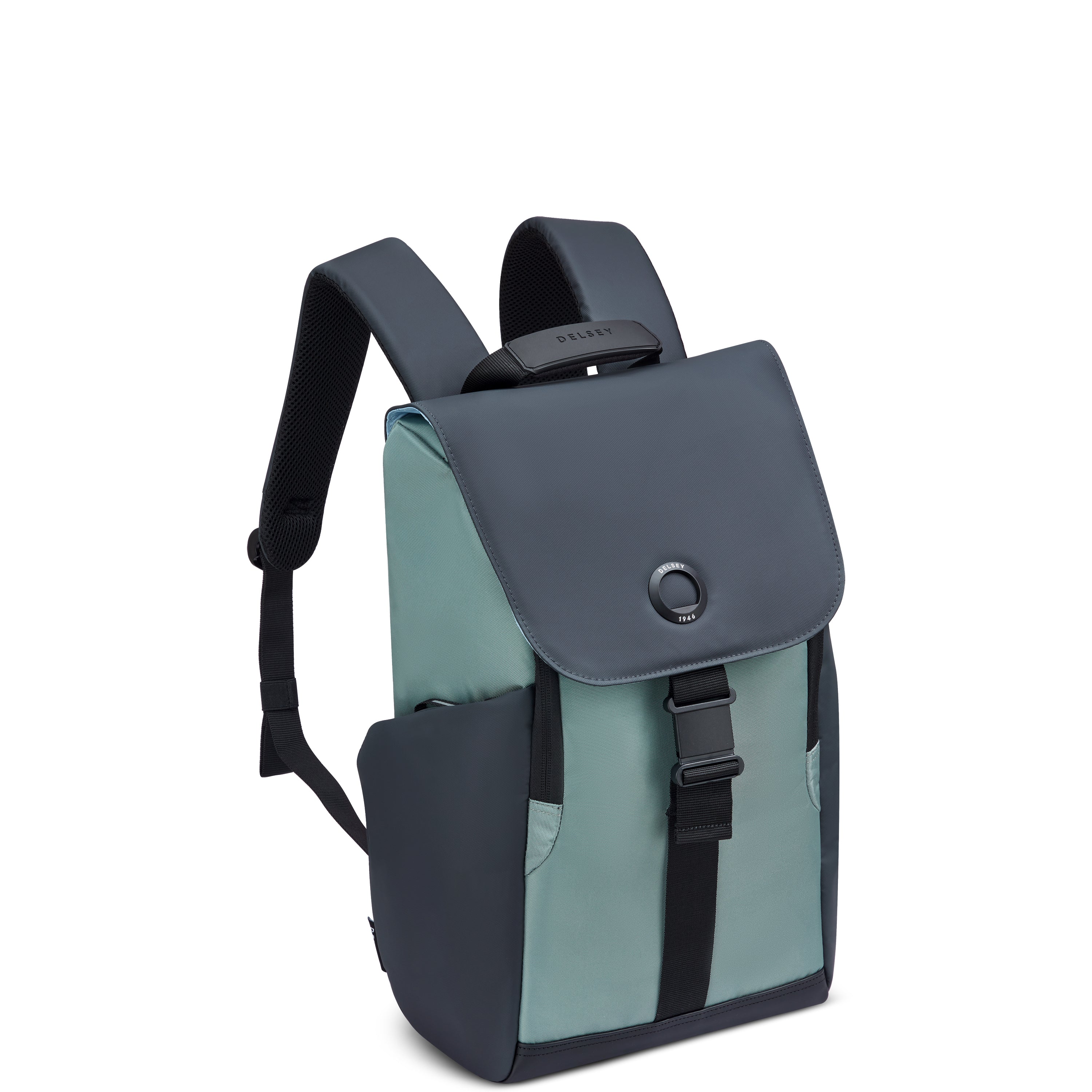 delsey-securflap-rucksack-22-l-sage-green-laptop image 2