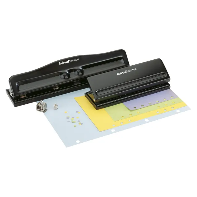 alumaxx-bind-locher-6-fach-f-r-a5-a6-a7-schwarz image 1