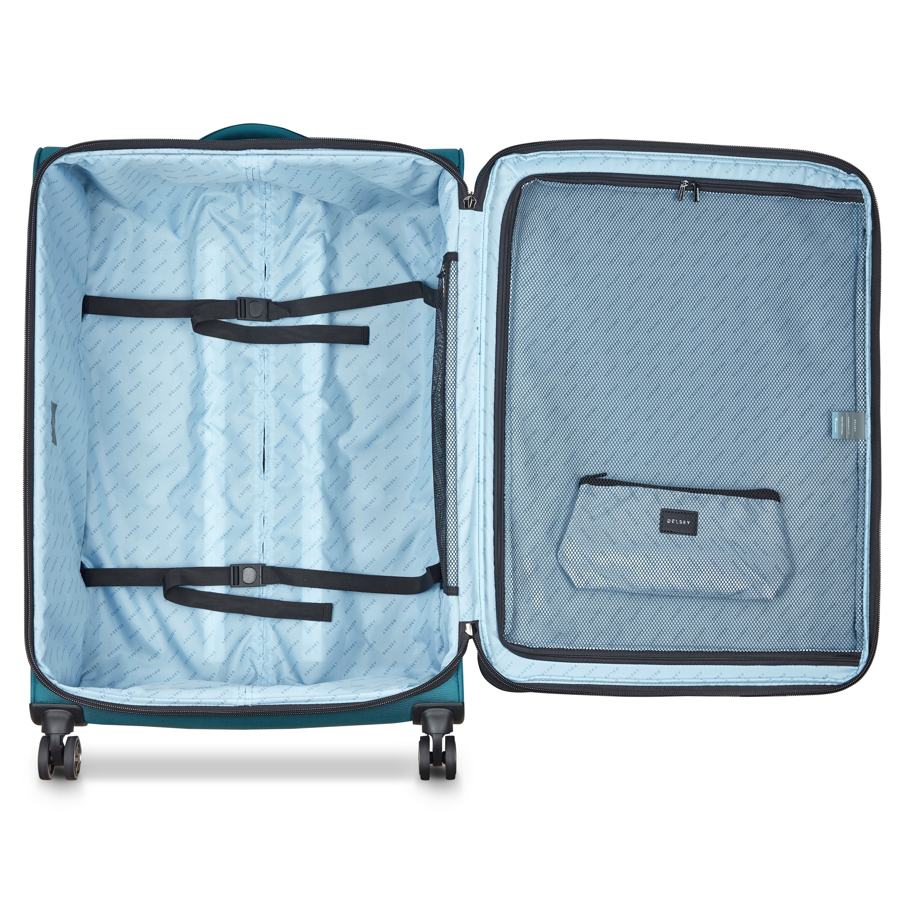 delsey-paris-brochant-3-shadow-dlx-82-reisekoffer-petrol-erweiterbar image 6
