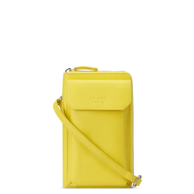 delsey-le-cuir-lisse-geldb-rse-gelb-leder-damen image 1