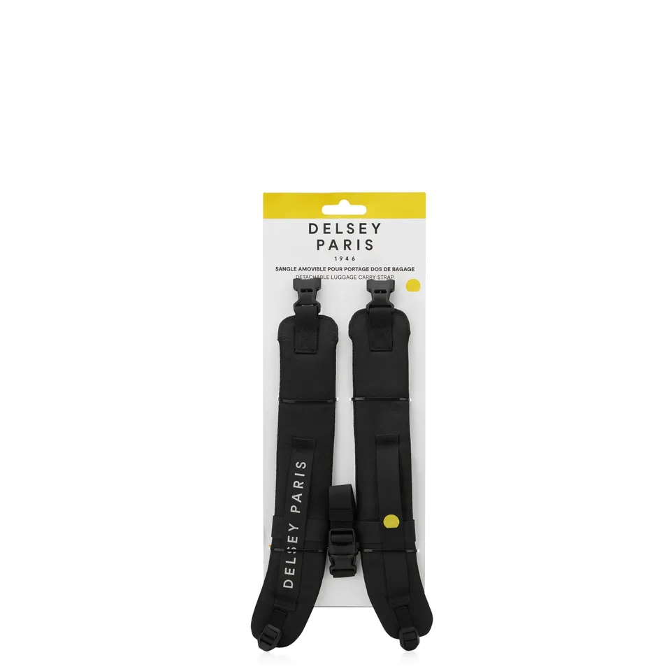 delsey-le-cuir-lisse-koffergurt-schwarz-koffer-tragegurt image 1