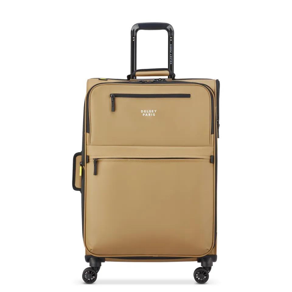 delsey-paris-maubert-2-0-koffer-66-cm-beige-erweiterbar image 1