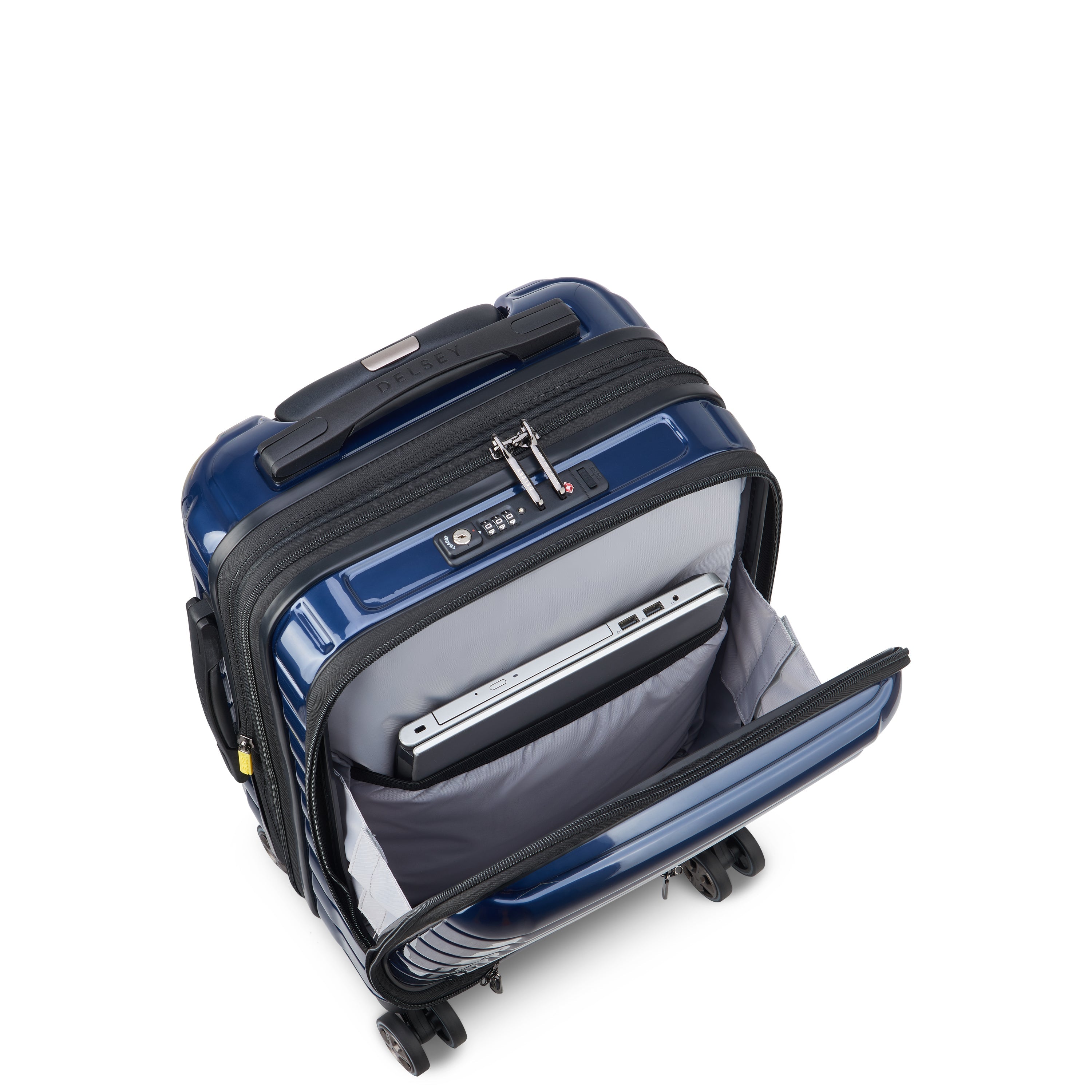 delsey-brochant-3-shadow-5-0-koffer-55-cm-navy-erweiterbar image 8