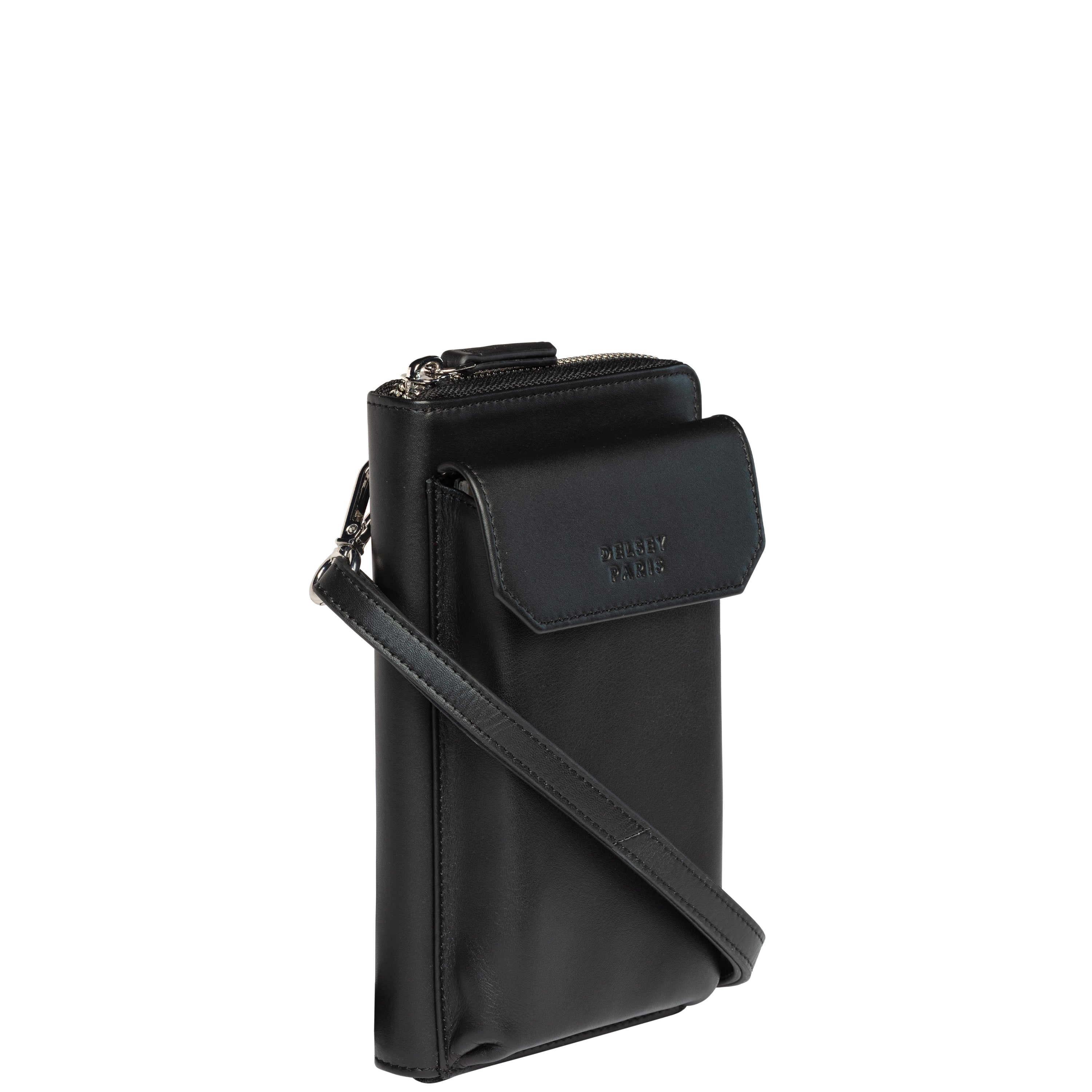 delsey-le-cuir-lisse-geldb-rse-schwarz-leder-2 image 2