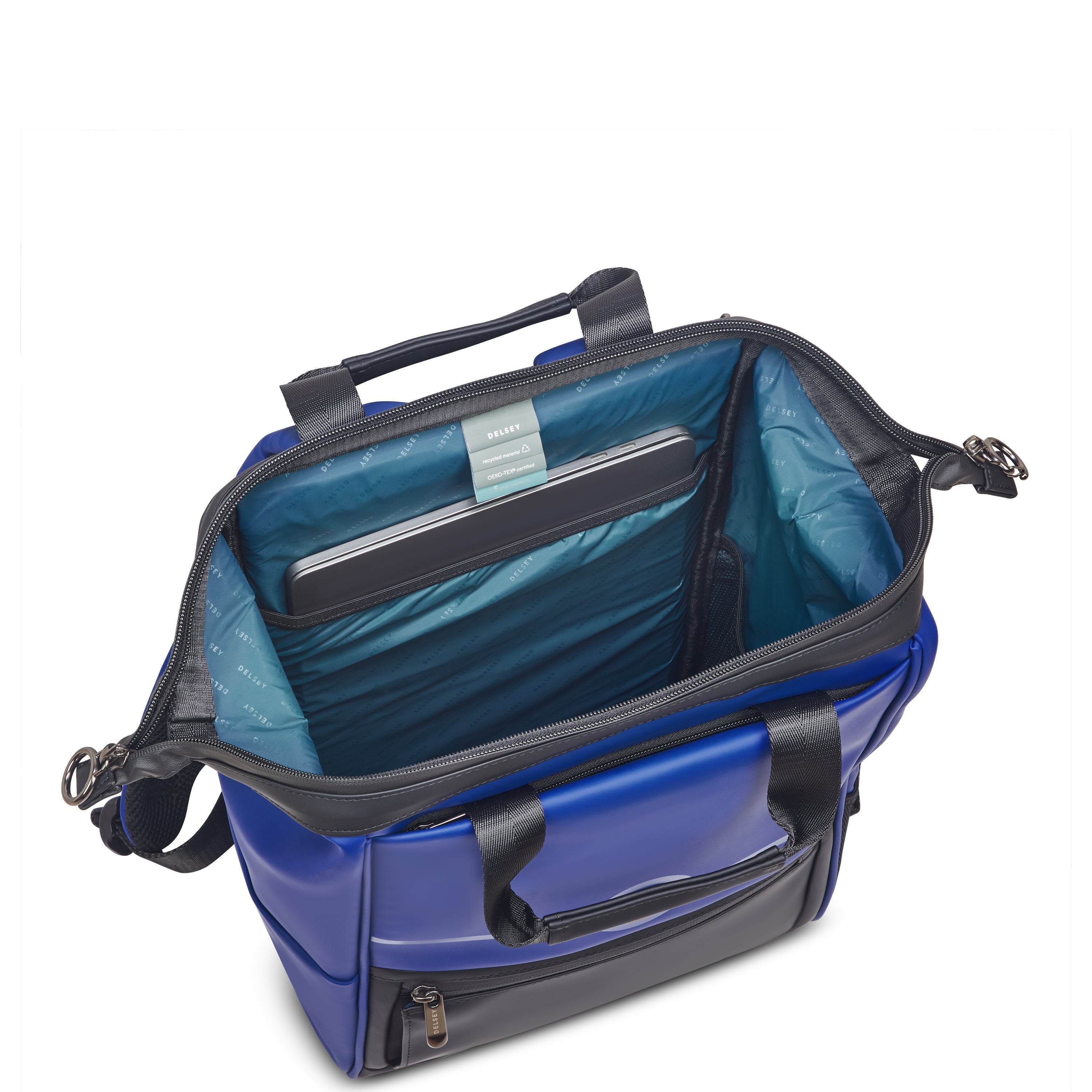 delsey-turenne-soft-rucksack-23l-electric-blue-laptop image 6
