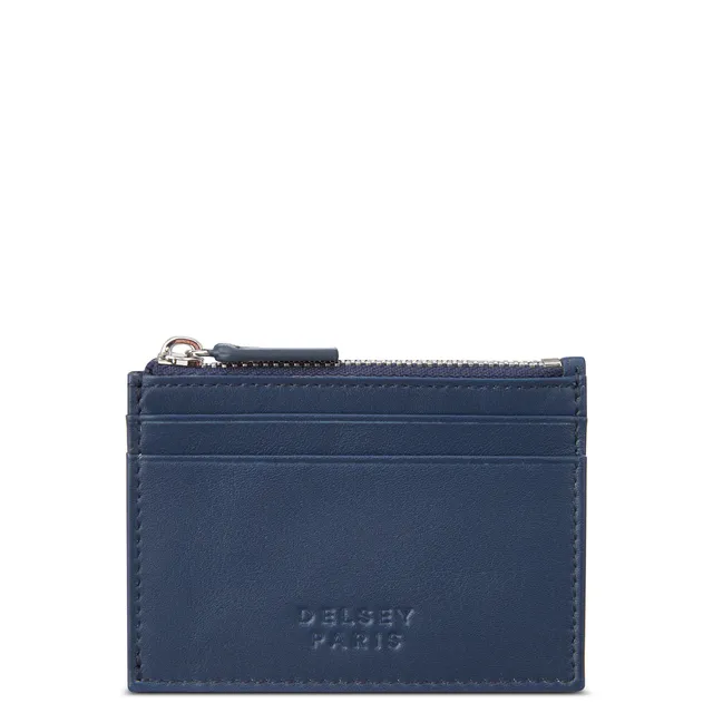 delsey-le-cuir-lisse-kartenetui-navy-leder-karten image 1