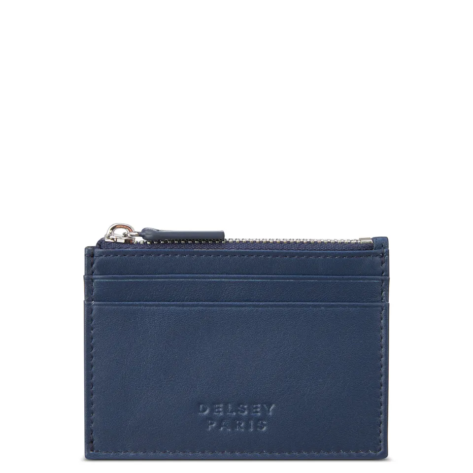 delsey-le-cuir-lisse-kartenetui-navy-leder-karten image 1
