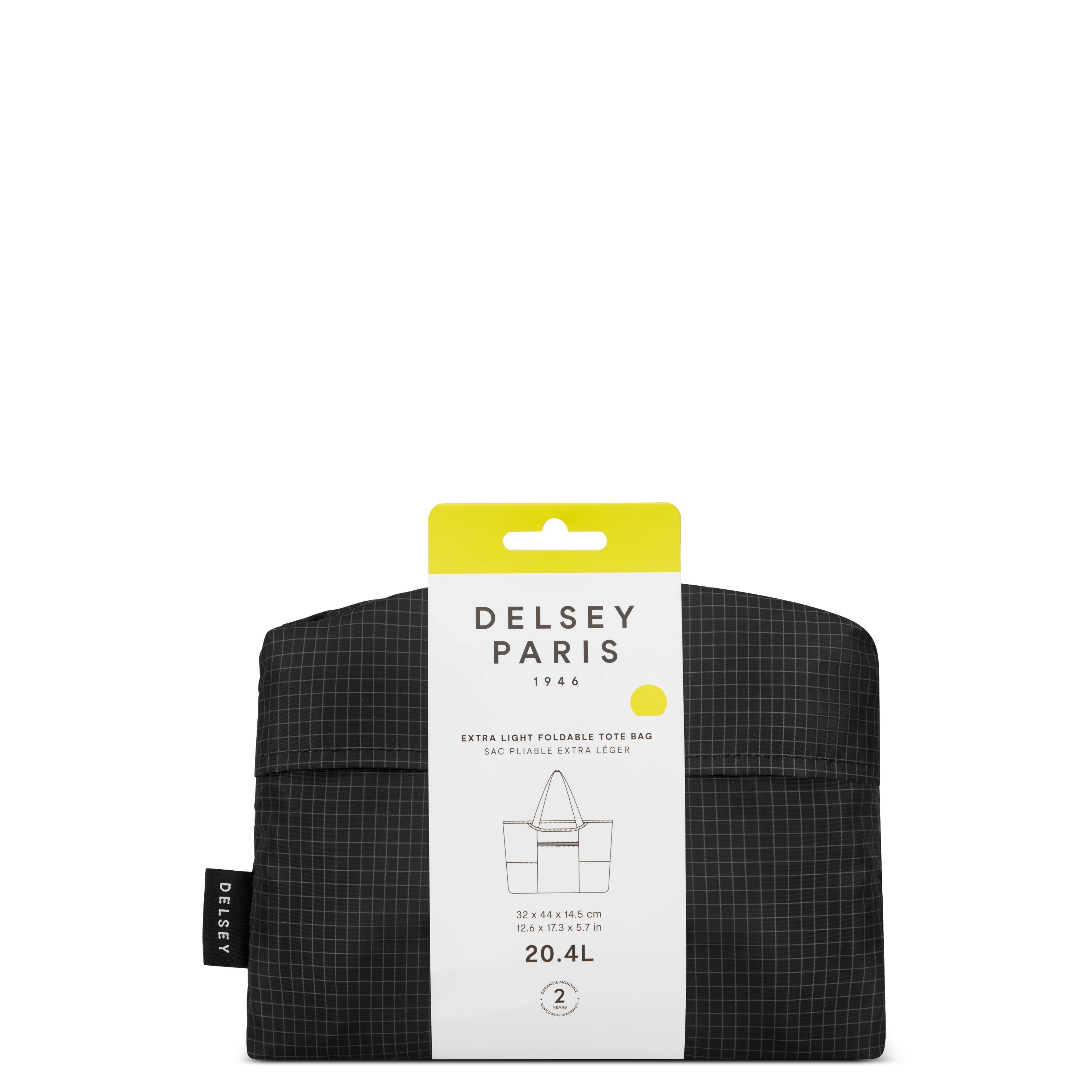 delsey-le-cuir-lisse-reisetasche-44-cm-schwarz-faltbar image 7