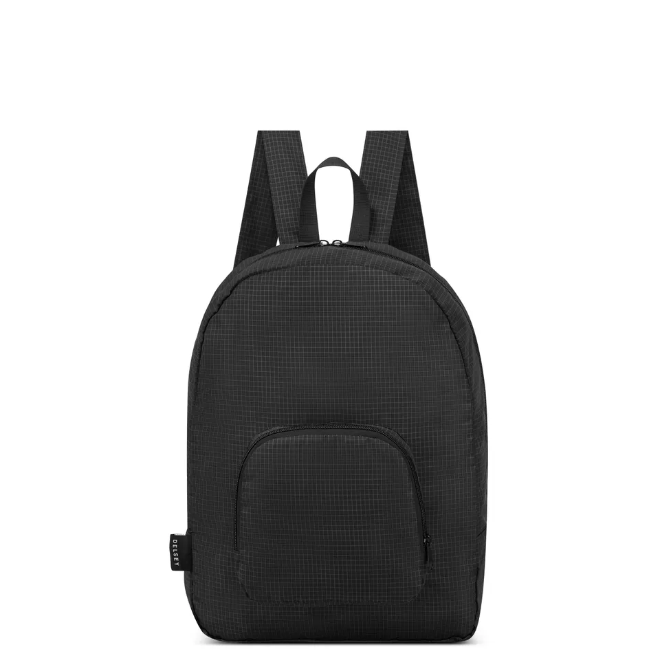 delsey-le-cuir-lisse-foldable-backpack-17l-rucksack-schwarz image 1