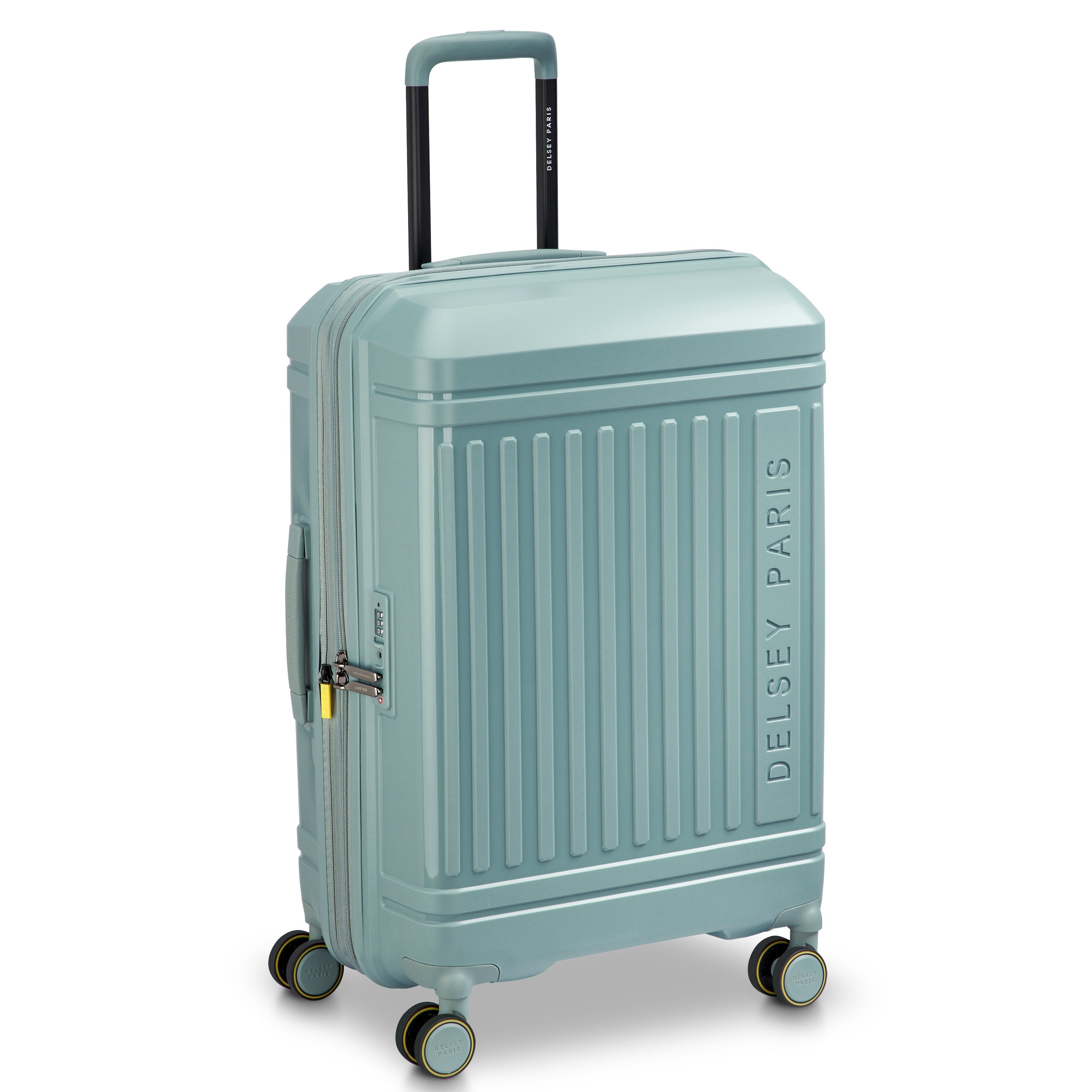 delsey-belmont-plus-lutece-koffer-69cm-sage-green-erweiterbar image 2