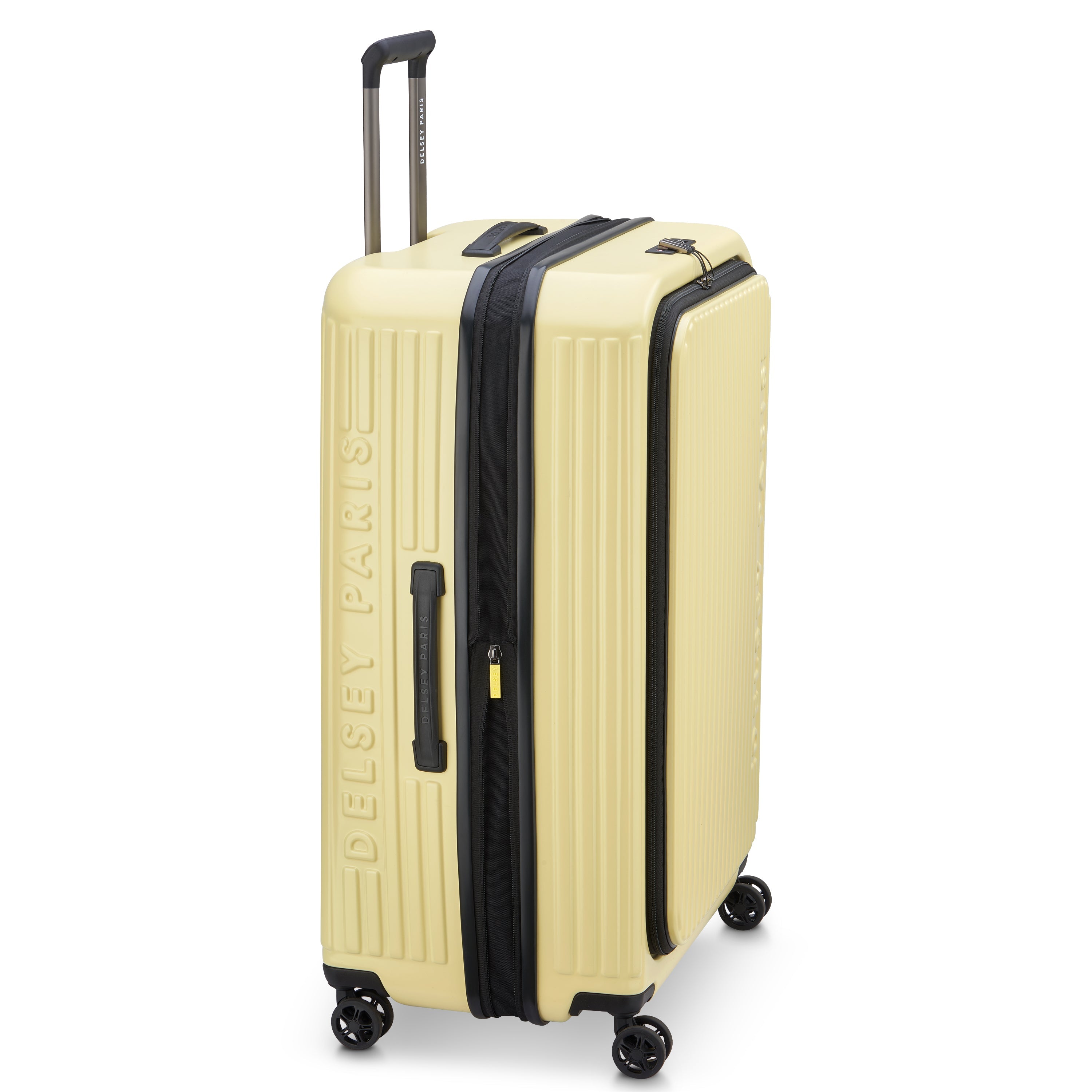 delsey-paris-brochant-3-securitime-zip-koffer-75-5-cm-gelb-erweiterbar image 6