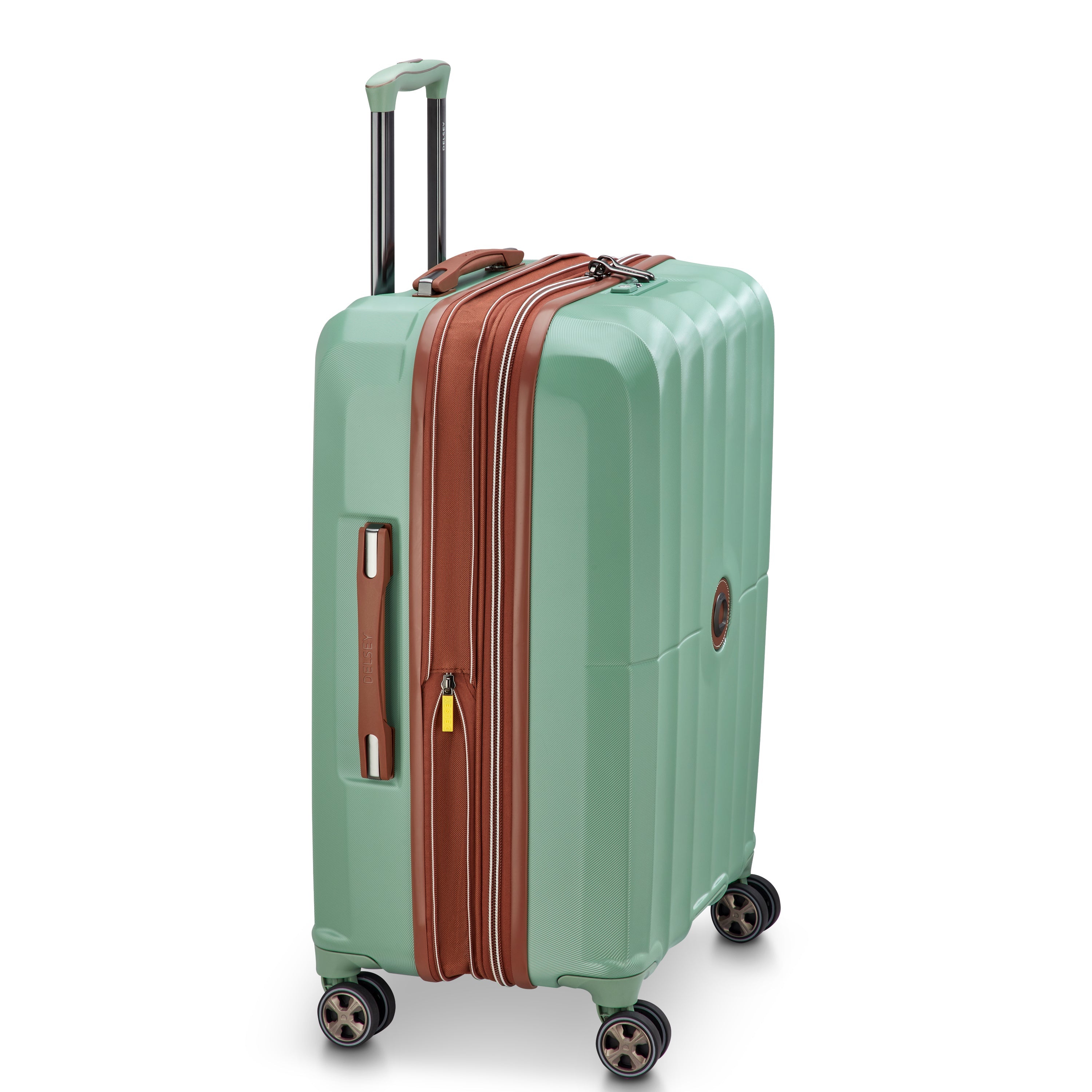 delsey-carrousel-2-66-cm-hartschalenkoffer-sage-green-erweiterbar image 7