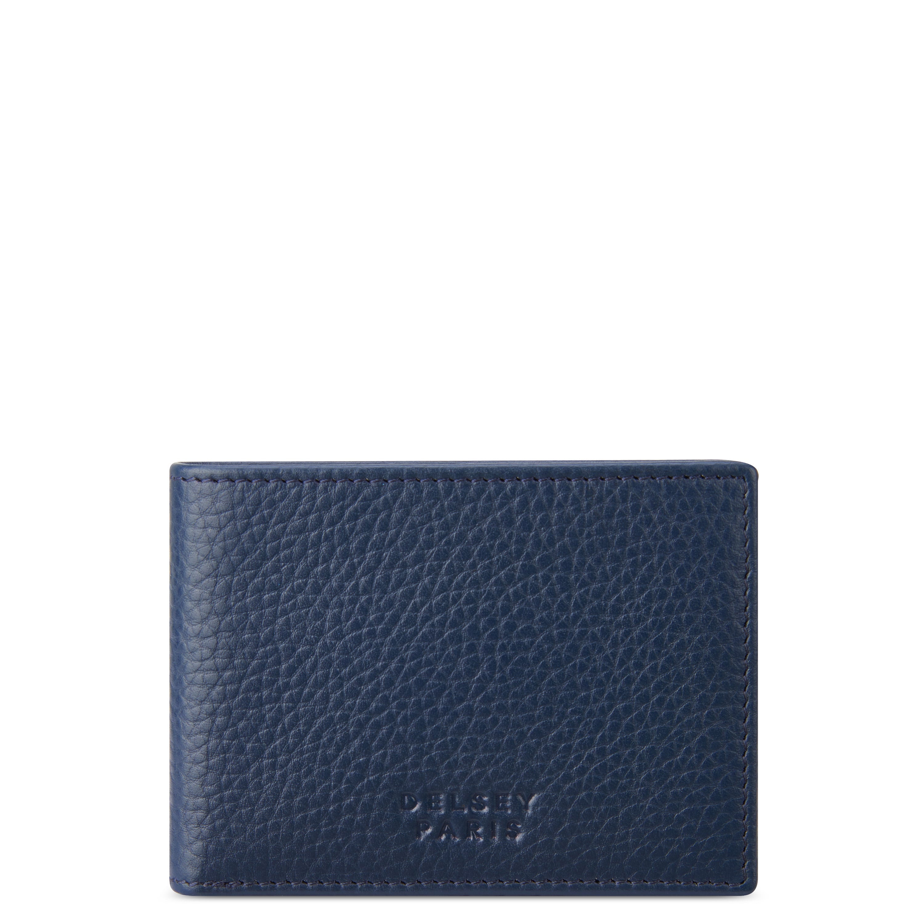 delsey-le-cuir-lisse-geldb-rse-navy-leder-premium image 1