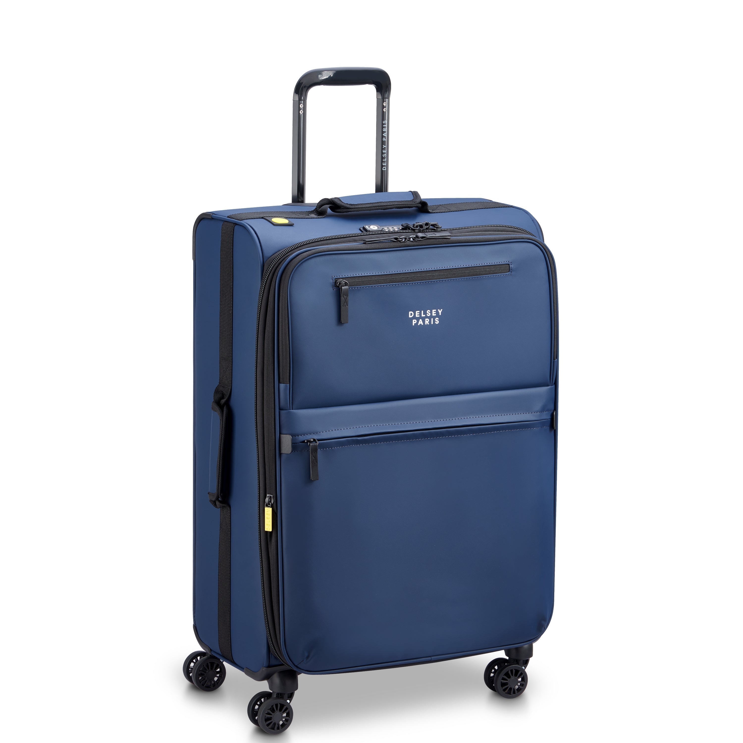 delsey-paris-maubert-2-0-koffer-66-cm-blau-erweiterbar-mittel image 2