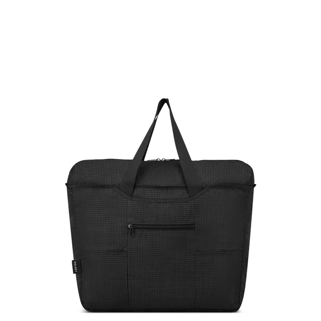 delsey-le-cuir-lisse-reisetasche-44-cm-schwarz-faltbar image 1