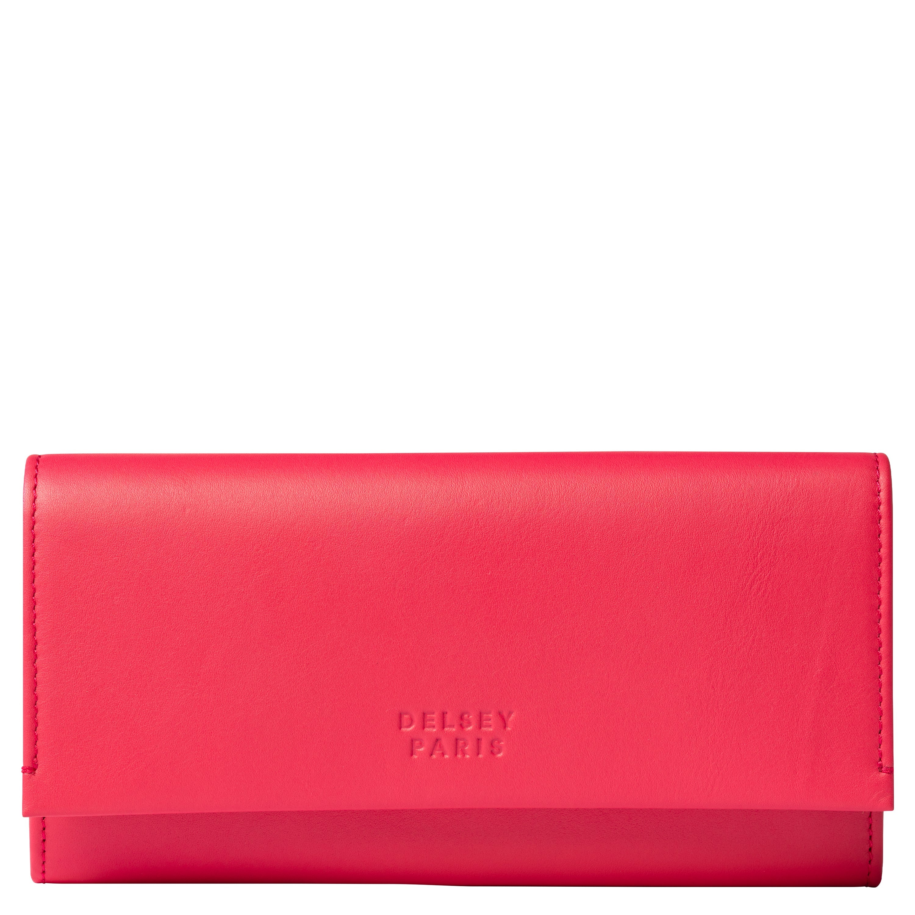 delsey-le-cuir-lisse-geldb-rse-rosa-leder-damen image 1