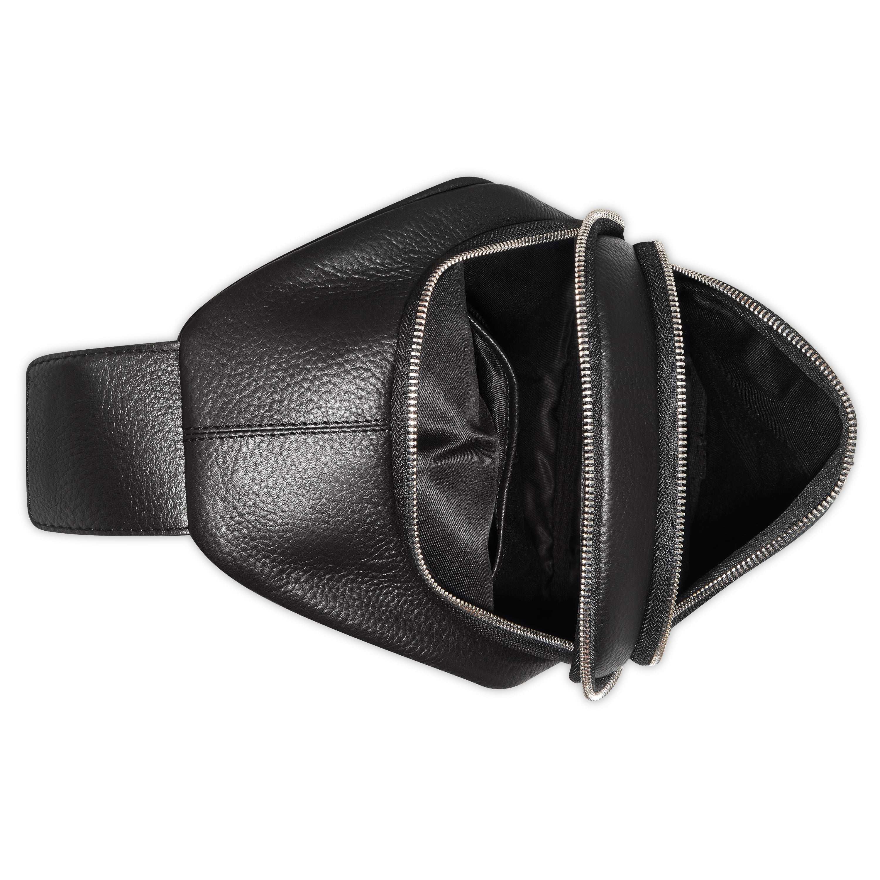 delsey-le-cuir-grain-holster-bag-schwarz-leder image 3