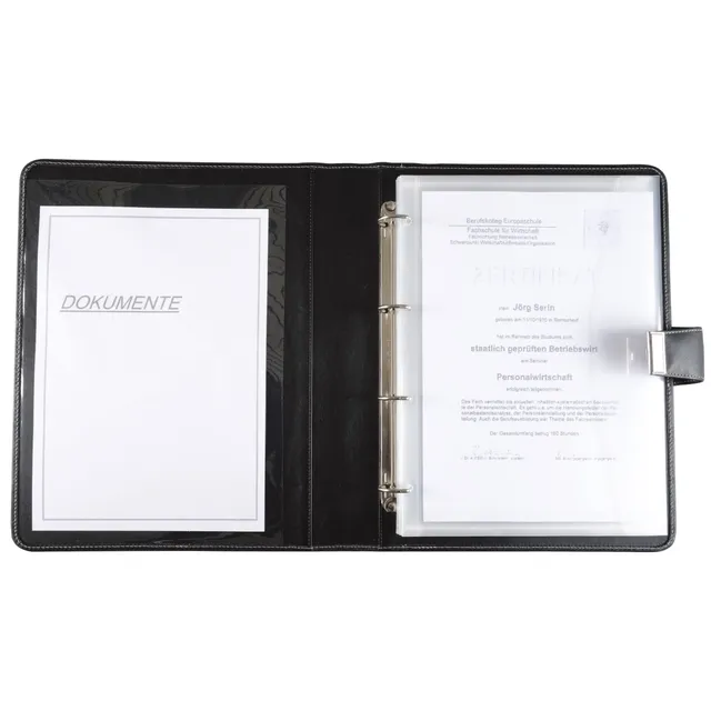 alumaxx-dokumentenmappe-a4-mit-schloss-schwarz image 1