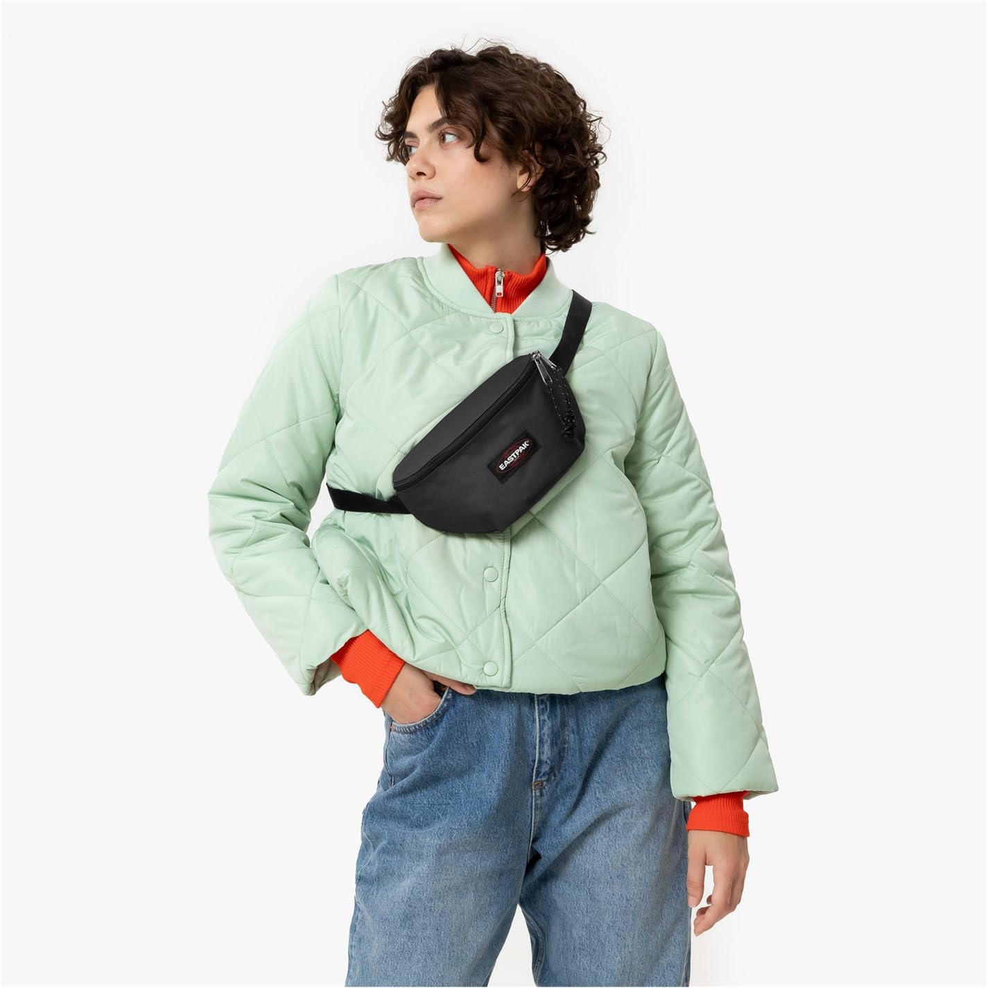 eastpak-springer-bauchtasche-schwarz-nylon-mit-gurt image 2