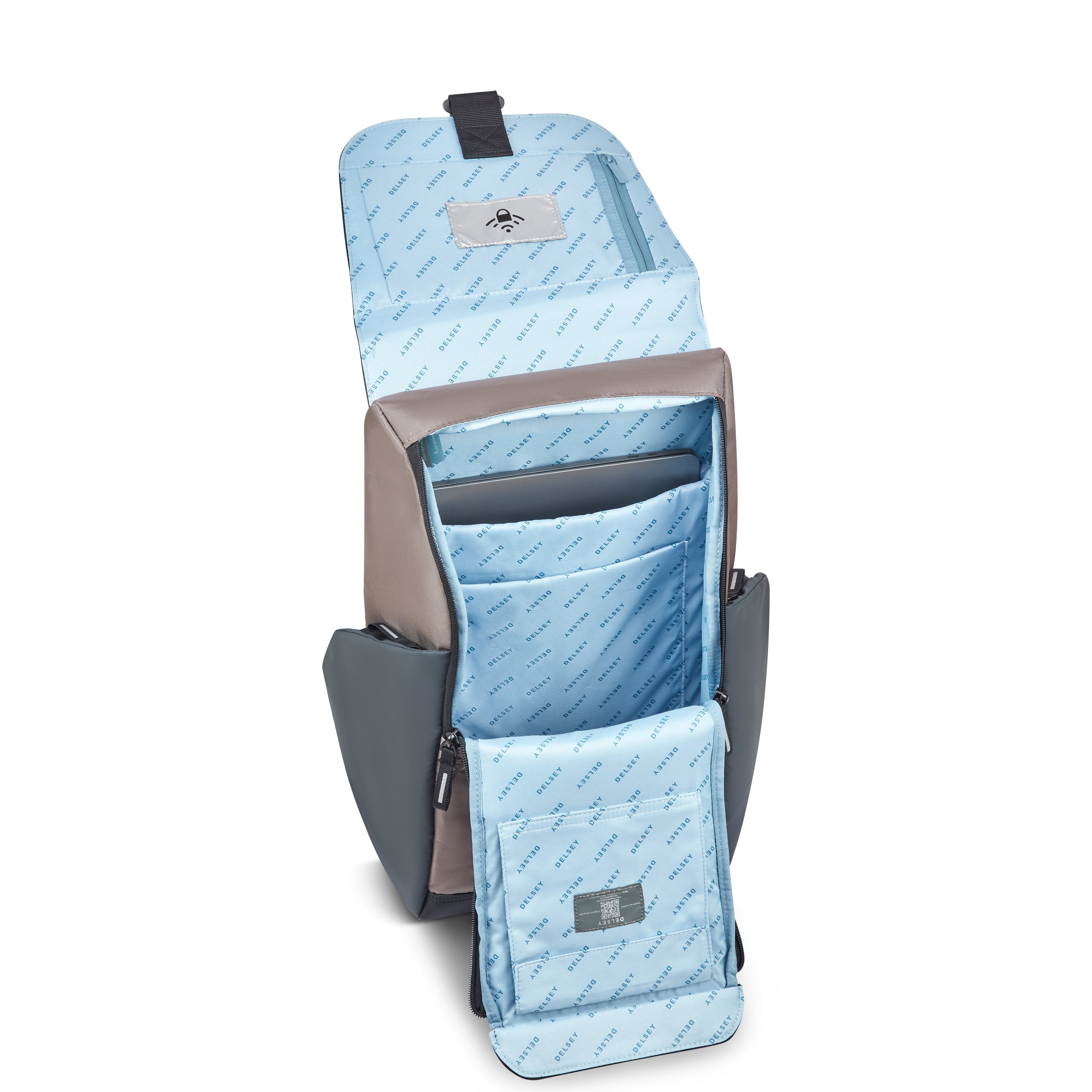 delsey-dlc-2-0-securflap-rucksack-22l-braun-laptopfach image 5