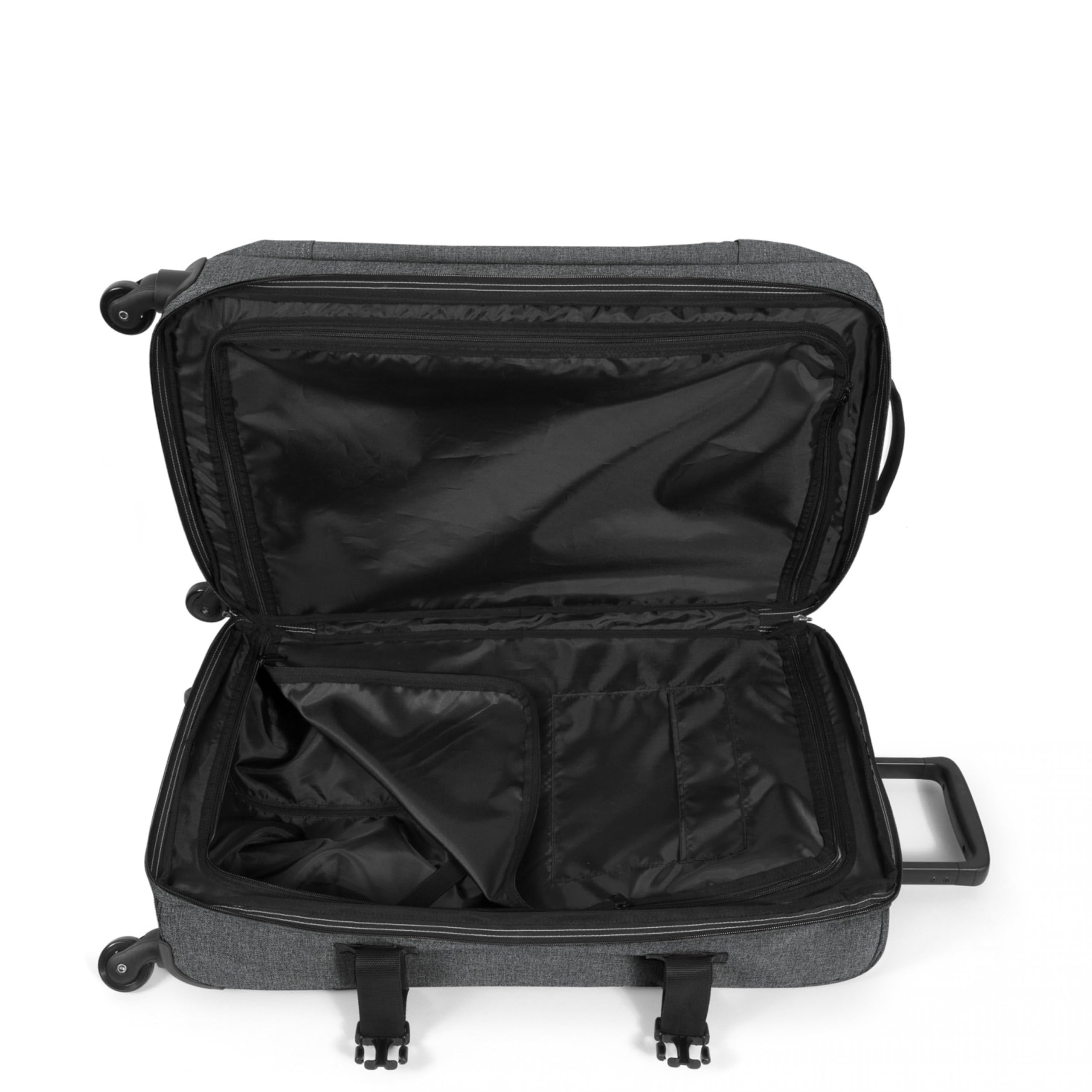 eastpak-tranverz-m-koffer-black-denim-mit-rollen-und-teleskopgriff image 3