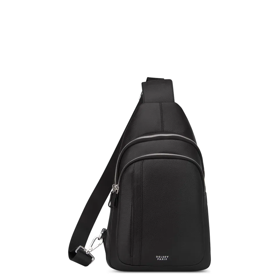 delsey-le-cuir-grain-holster-bag-schwarz-leder image 1