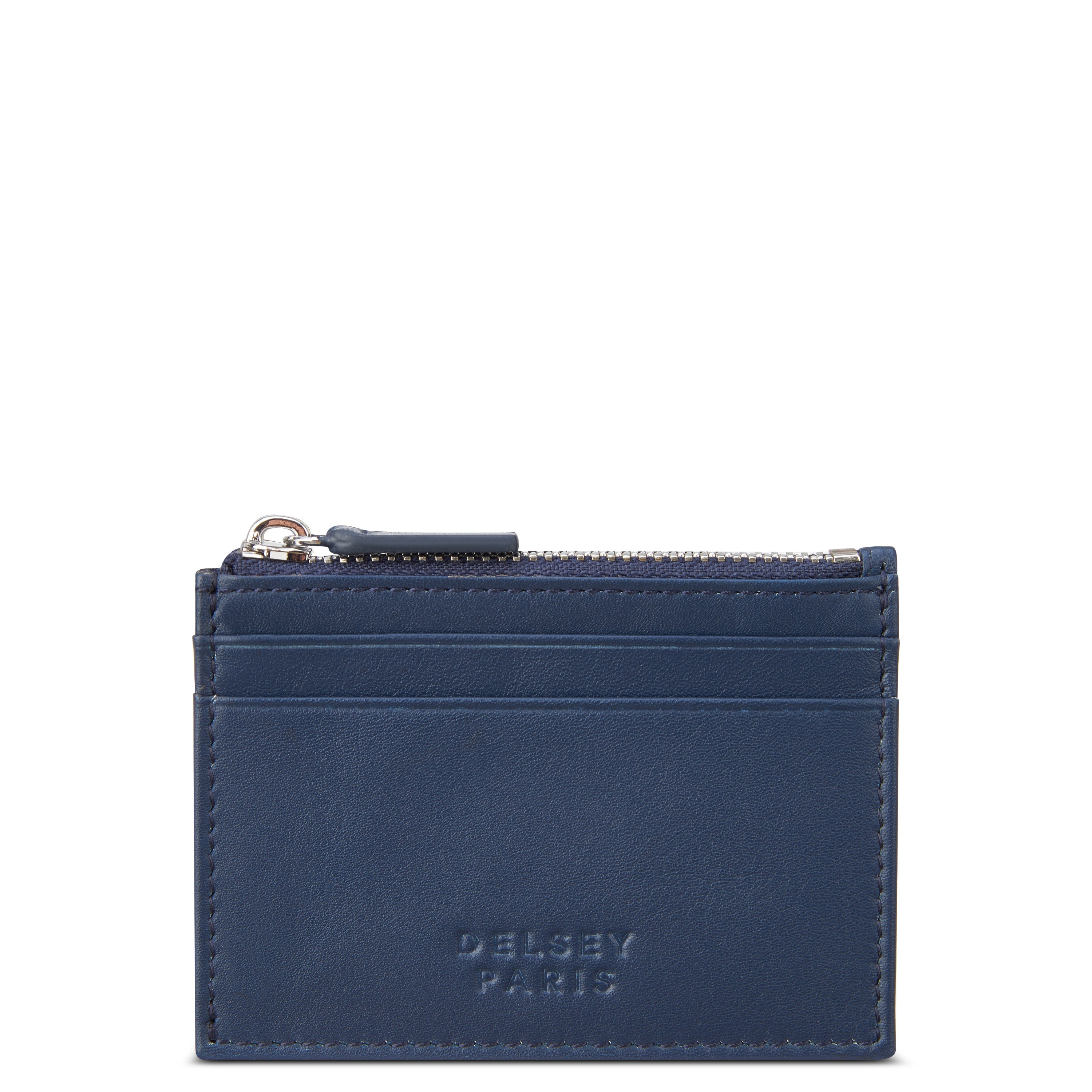delsey-le-cuir-lisse-kartenetui-navy-leder-karten image 1