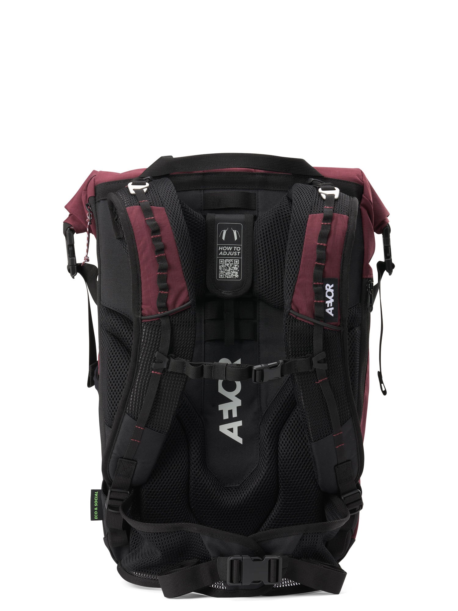 aevor-active-pack-rucksack-burgundy-laptopfach image 3